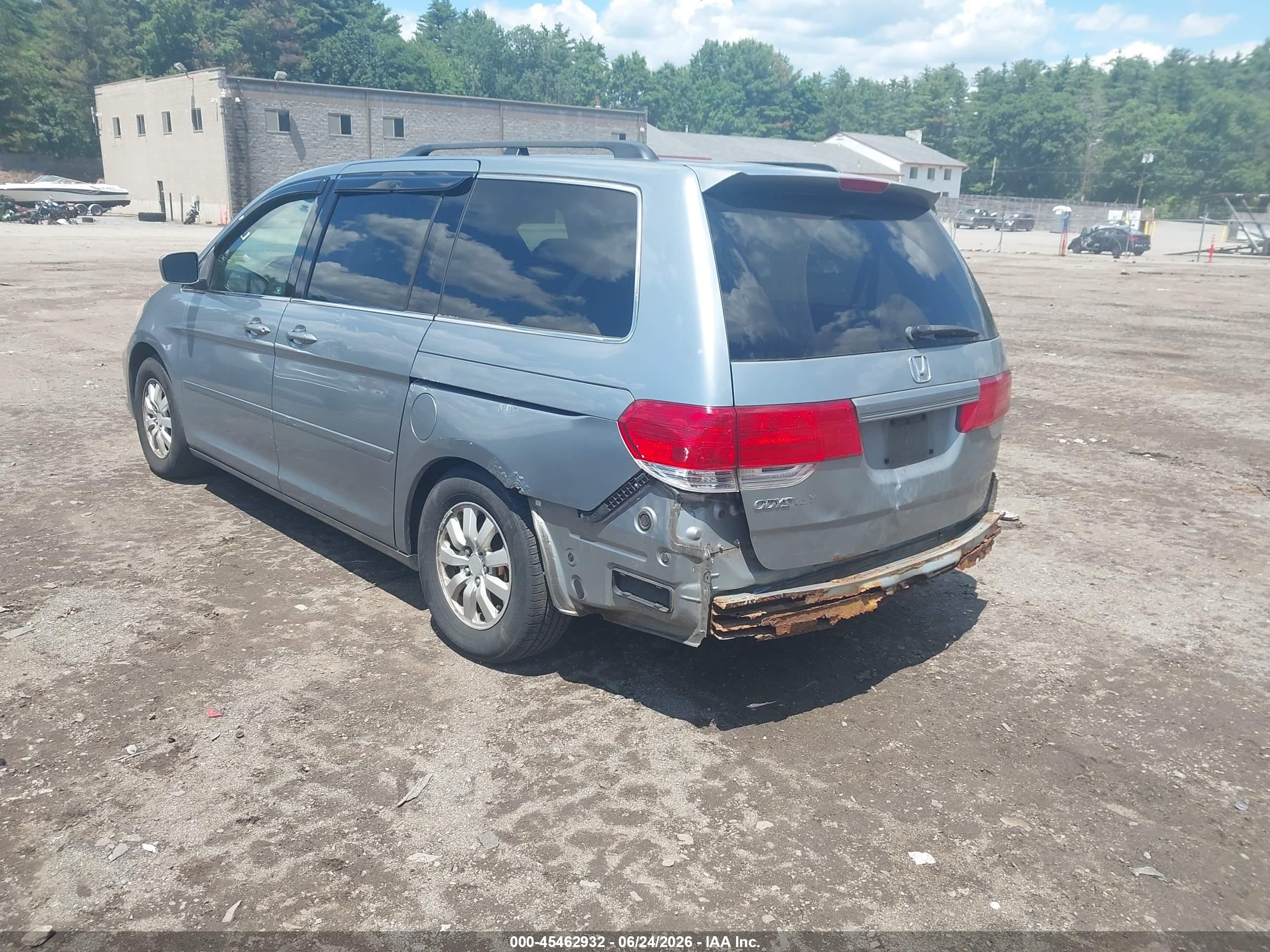 2008 Honda Odyssey Ex Серебряный vin: 5FNRL38448B090192