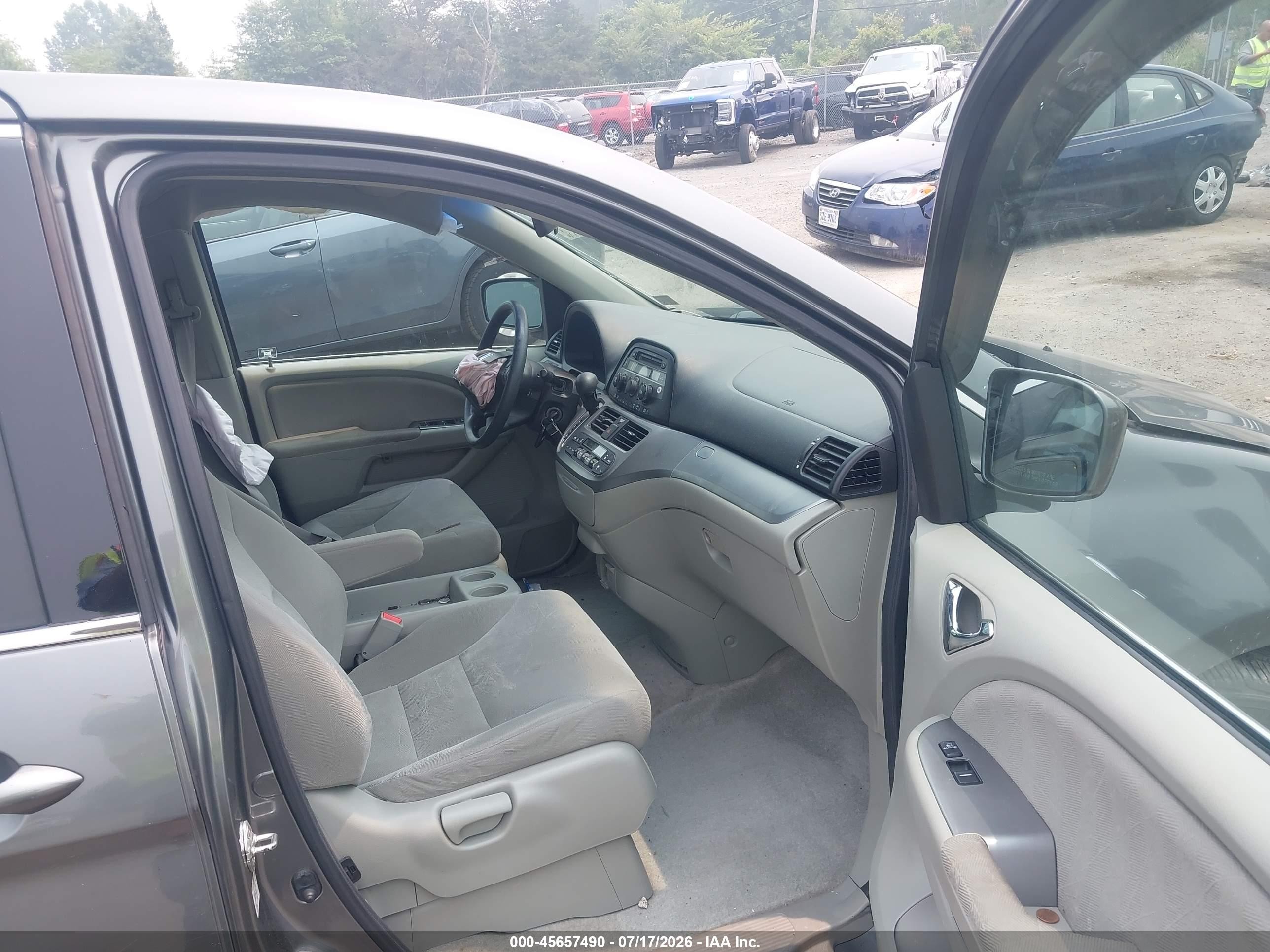 2008 Honda Odyssey Ex Gray vin: 5FNRL38448B407386