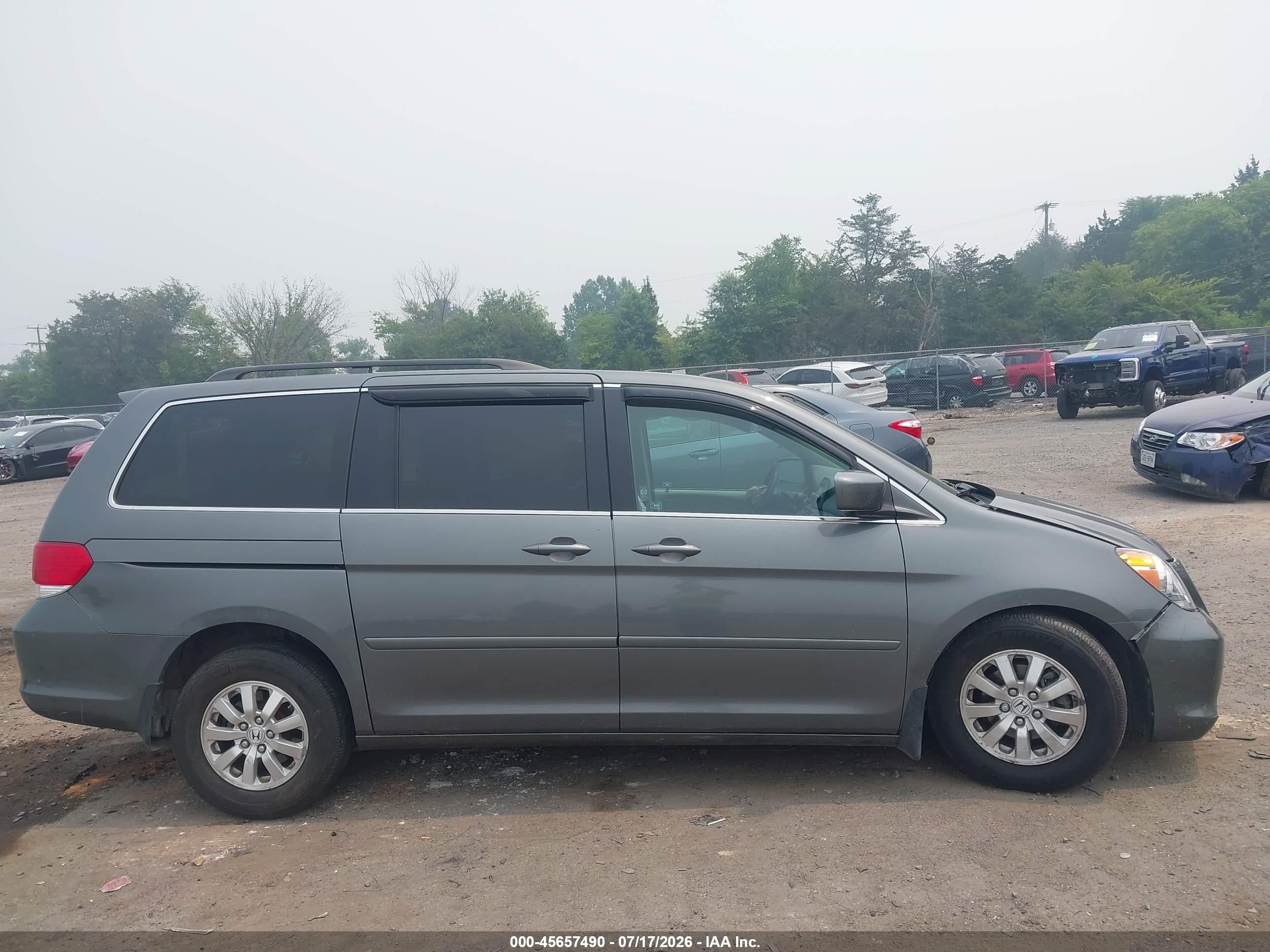 2008 Honda Odyssey Ex Gray vin: 5FNRL38448B407386