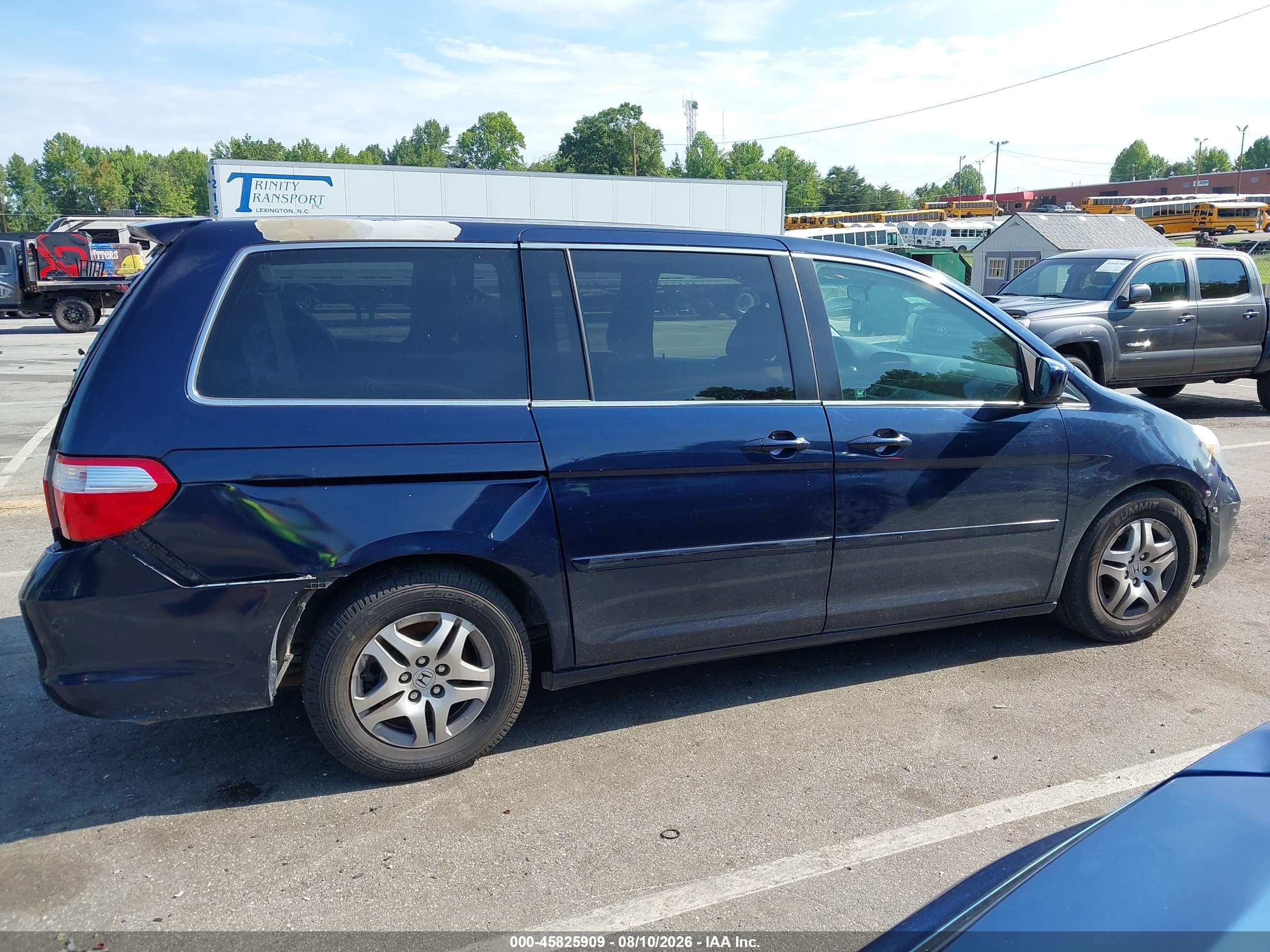 2005 Honda Odyssey Ex Blue vin: 5FNRL38455B081173
