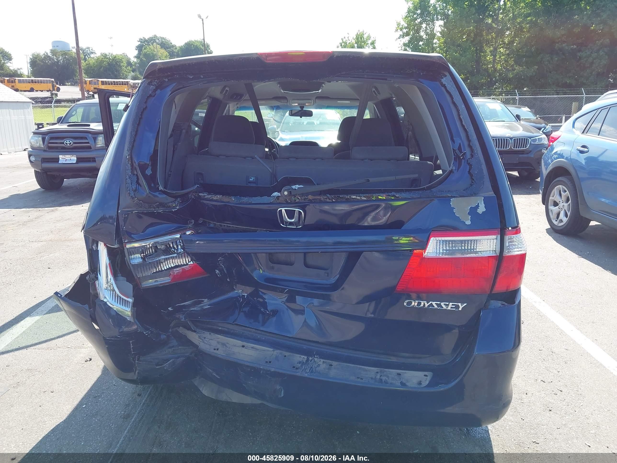 2005 Honda Odyssey Ex Blue vin: 5FNRL38455B081173