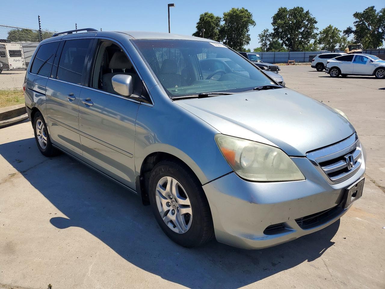 2005 Honda Odyssey Ex Turquoise vin: 5FNRL38455B116956