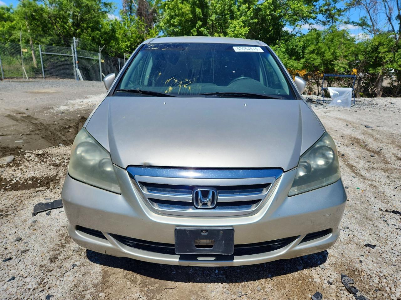 2008 Honda Odyssey Ex Silver vin: 5FNRL38456B085371