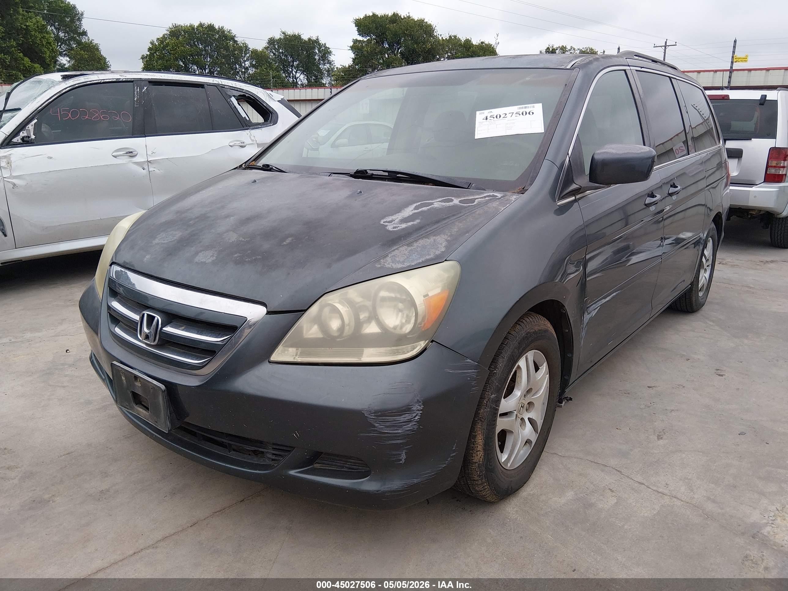 2006 Honda Odyssey Ex Navy vin: 5FNRL38456B406566