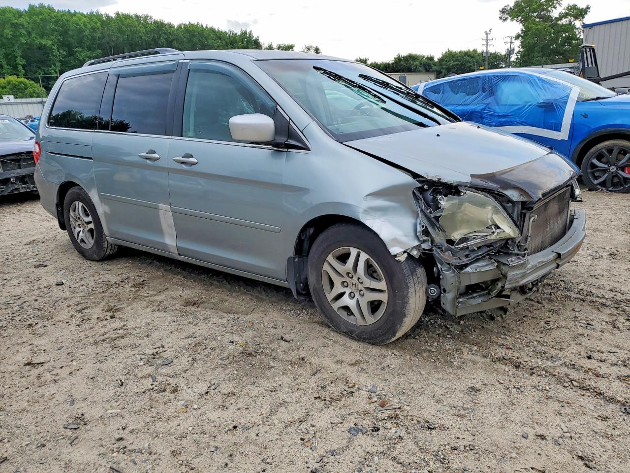2007 Honda Odyssey Ex Silver vin: 5FNRL38457B018271
