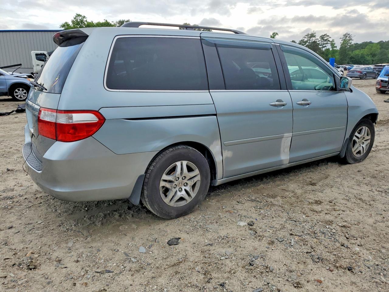 2007 Honda Odyssey Ex Silver vin: 5FNRL38457B018271