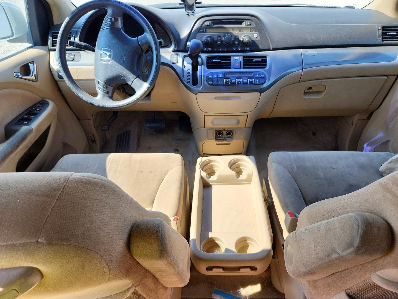 2007 Honda Odyssey Ex White vin: 5FNRL38457B031196