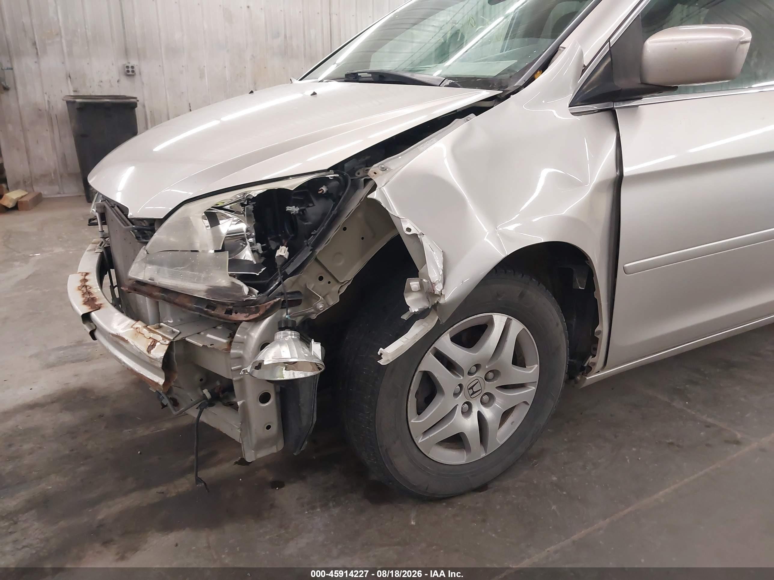 2007 Honda Odyssey Ex Silver vin: 5FNRL38457B450293
