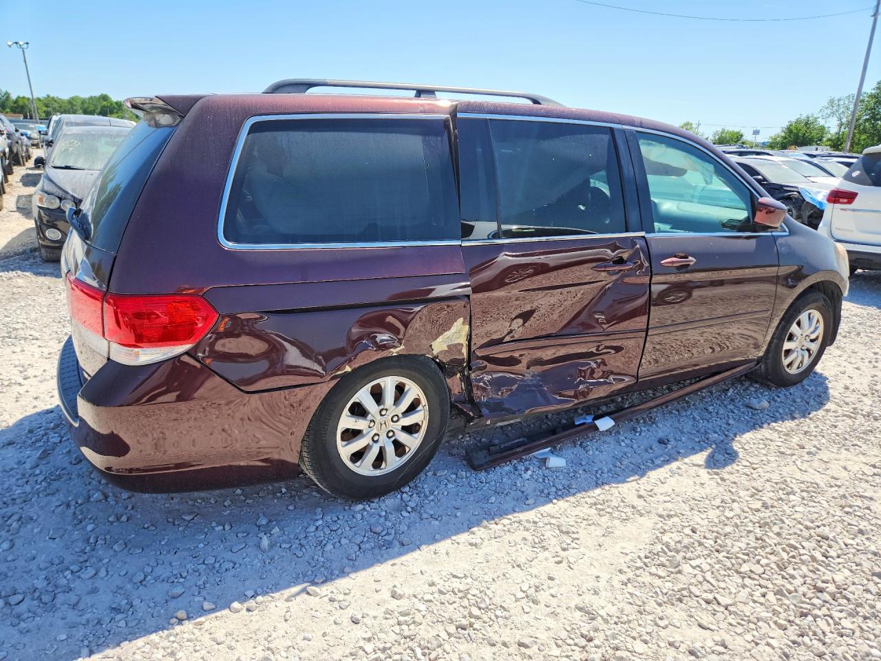2008 Honda Odyssey Ex Maroon vin: 5FNRL38458B027280