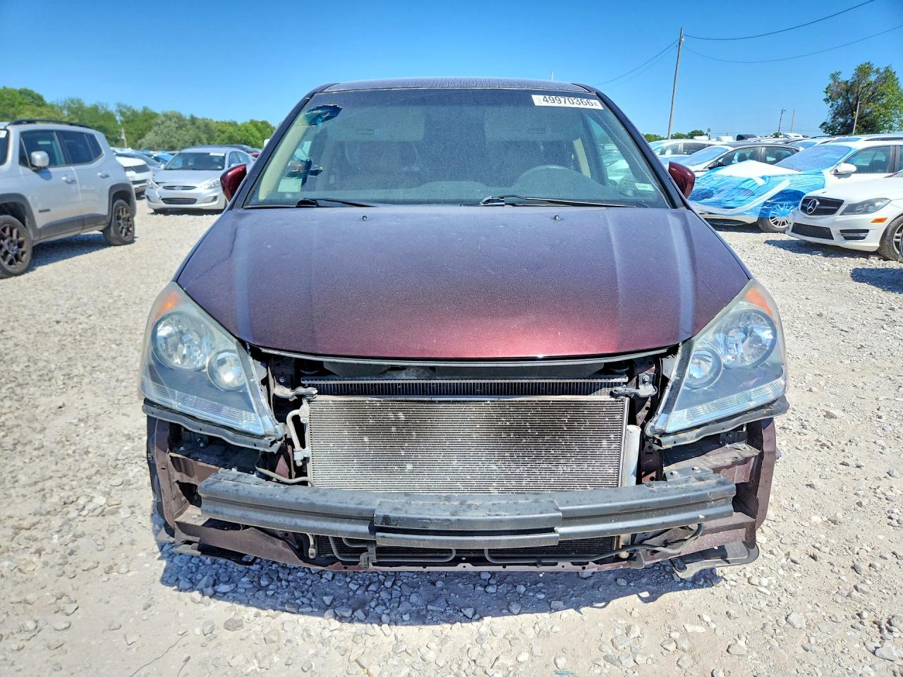 2008 Honda Odyssey Ex Maroon vin: 5FNRL38458B027280