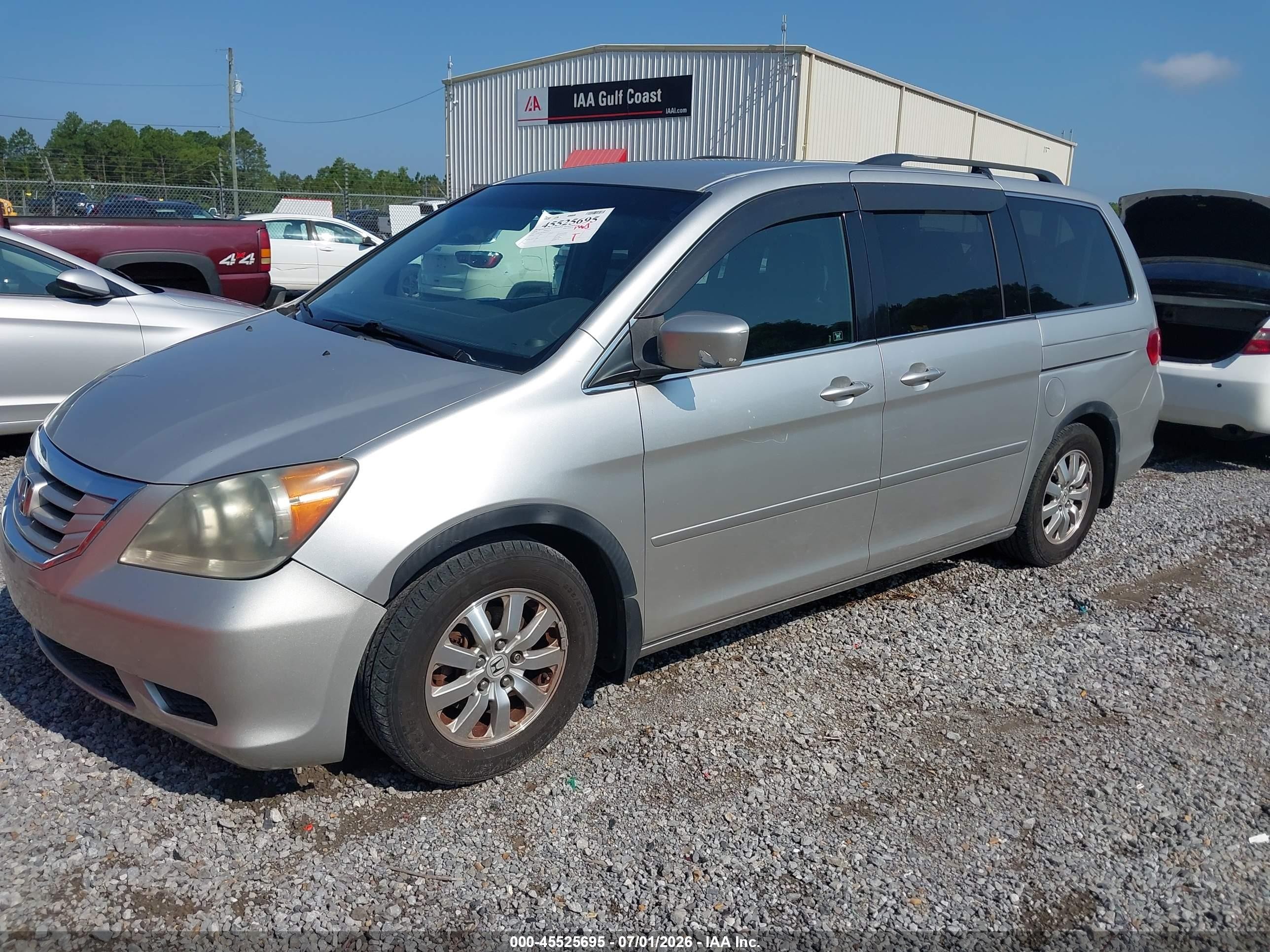 2008 Honda Odyssey Ex Silver vin: 5FNRL38458B073353