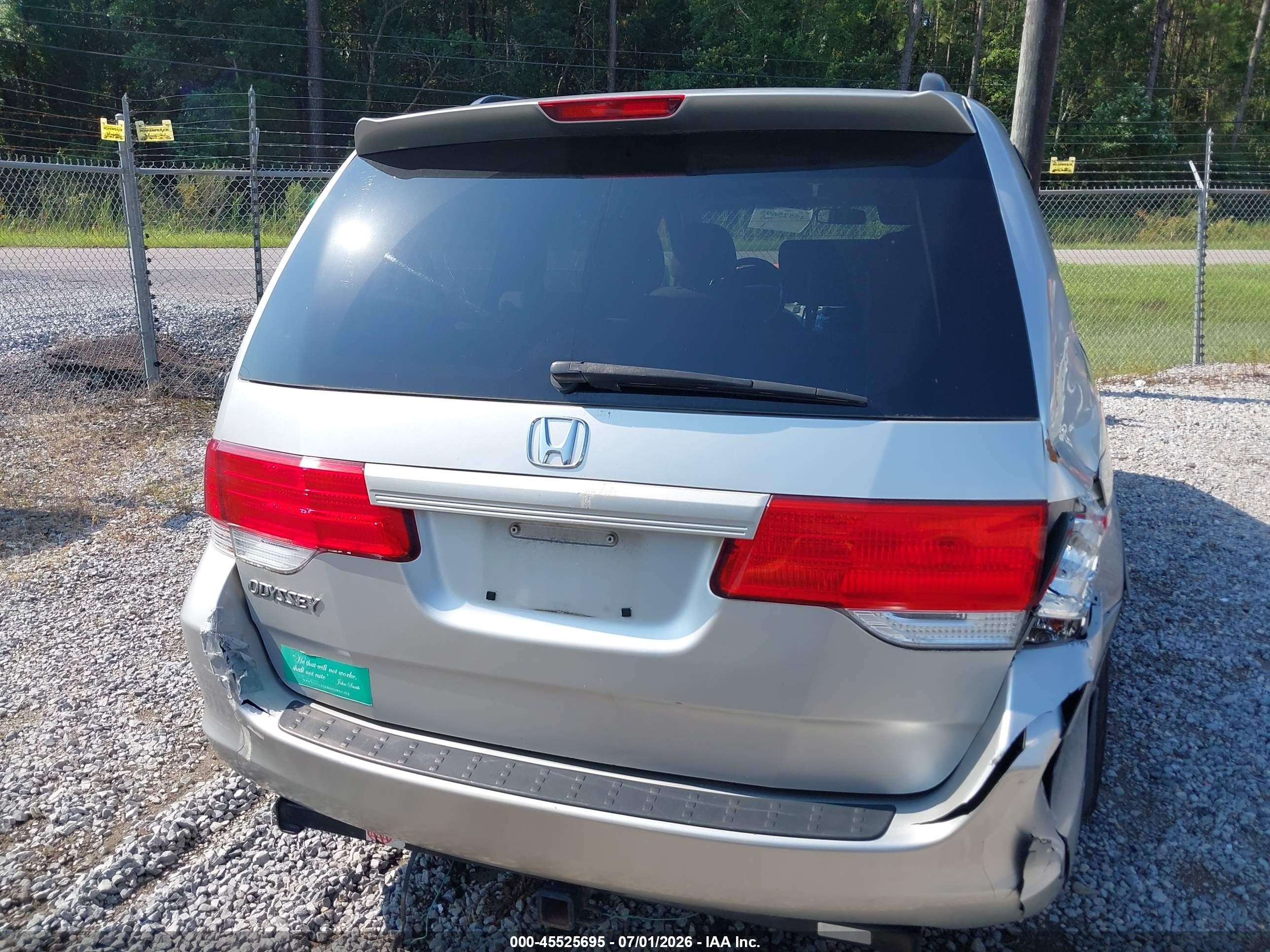2008 Honda Odyssey Ex Silver vin: 5FNRL38458B073353