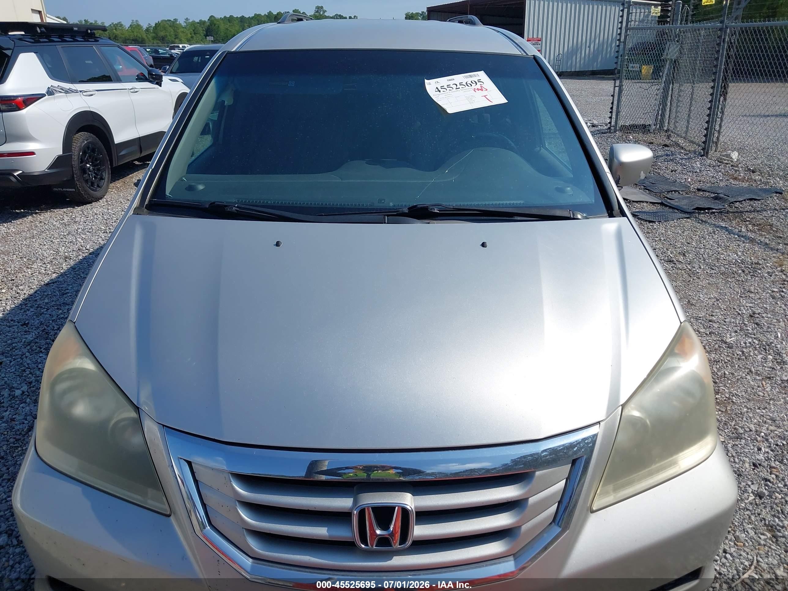 2008 Honda Odyssey Ex Silver vin: 5FNRL38458B073353