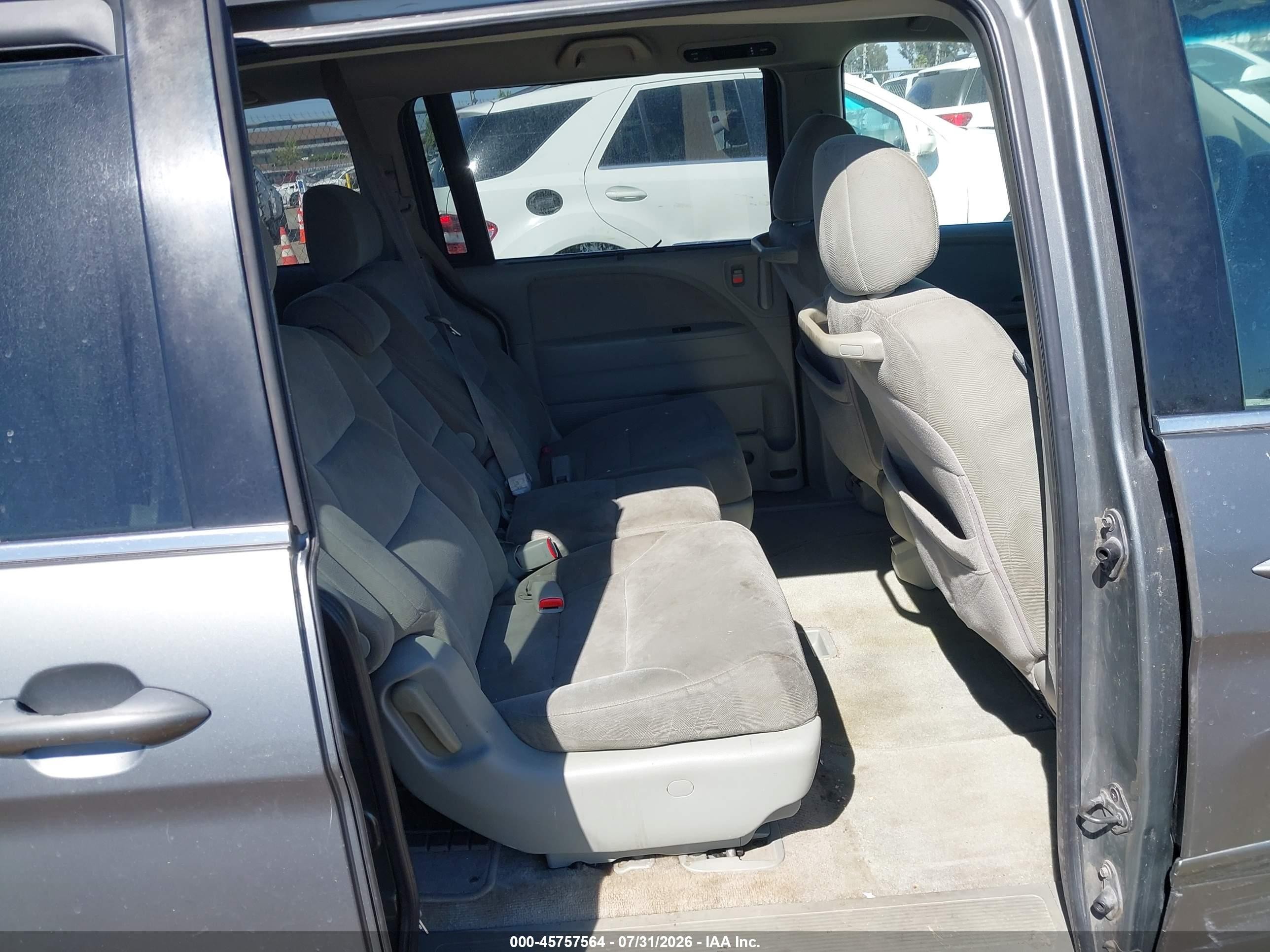2008 Honda Odyssey Ex Gray vin: 5FNRL38458B405114