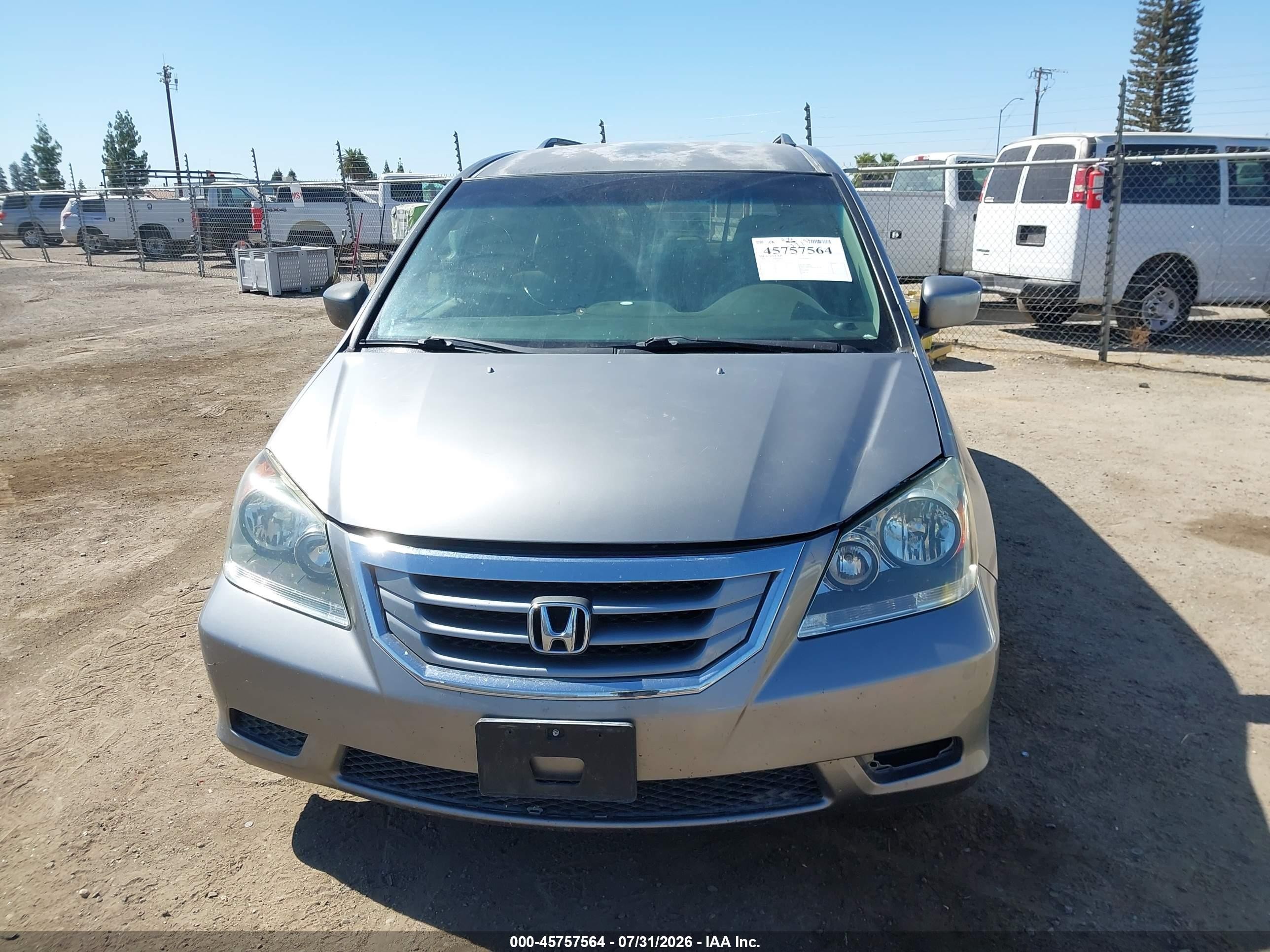 2008 Honda Odyssey Ex Gray vin: 5FNRL38458B405114