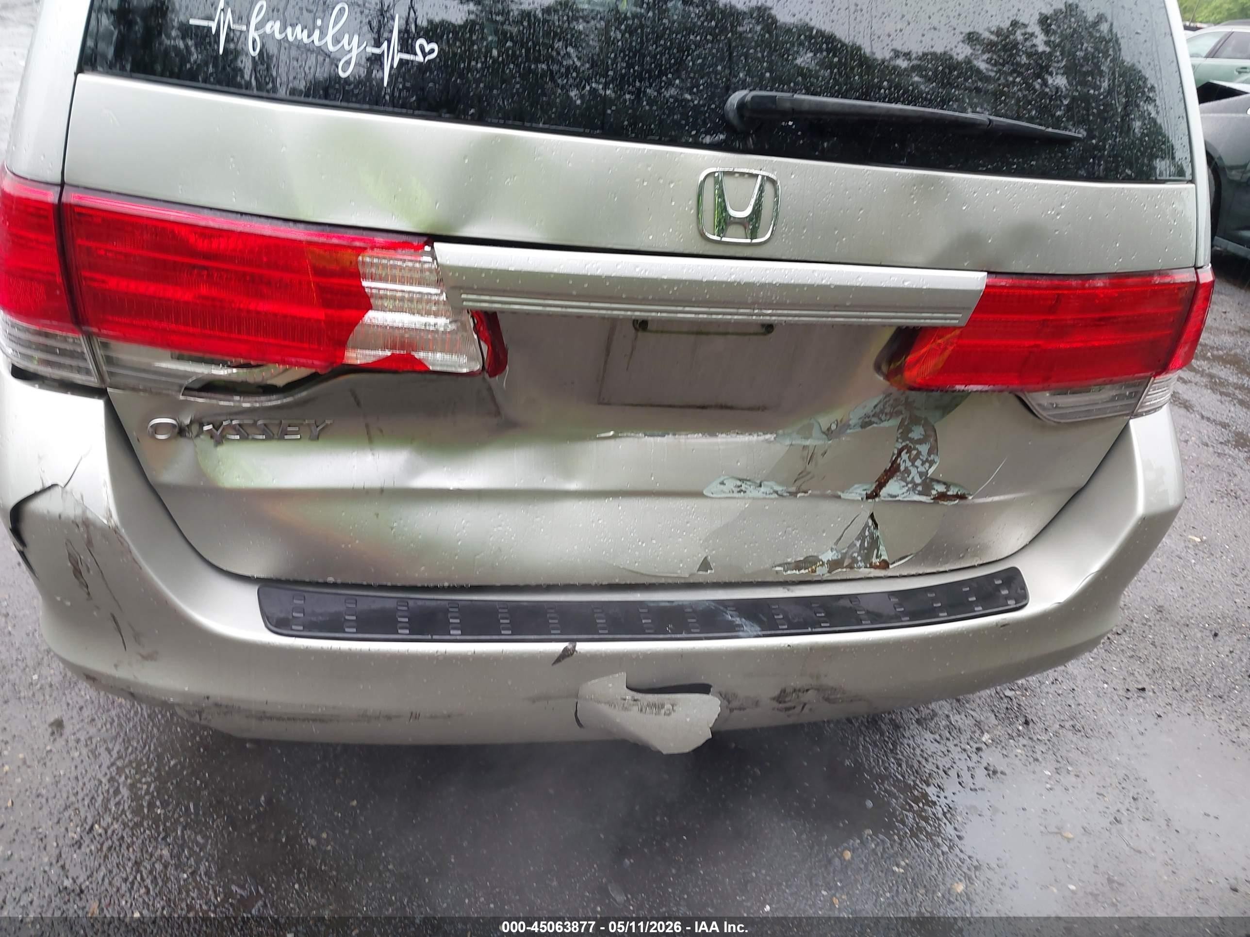 2009 Honda Odyssey Ex Gold vin: 5FNRL38459B019584