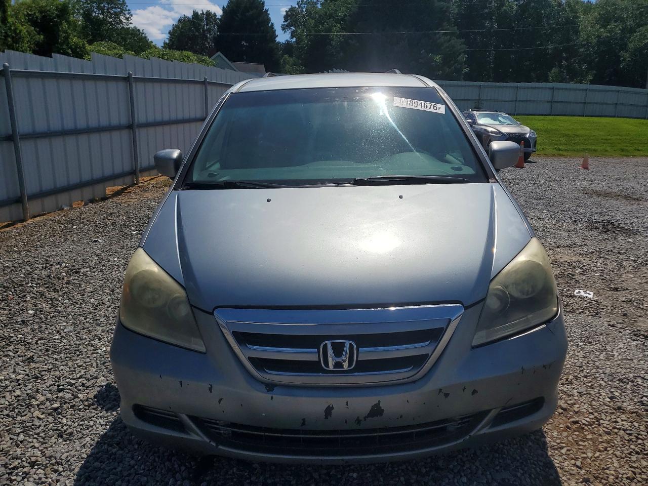 2006 Honda Odyssey Ex Silver vin: 5FNRL38466B102534