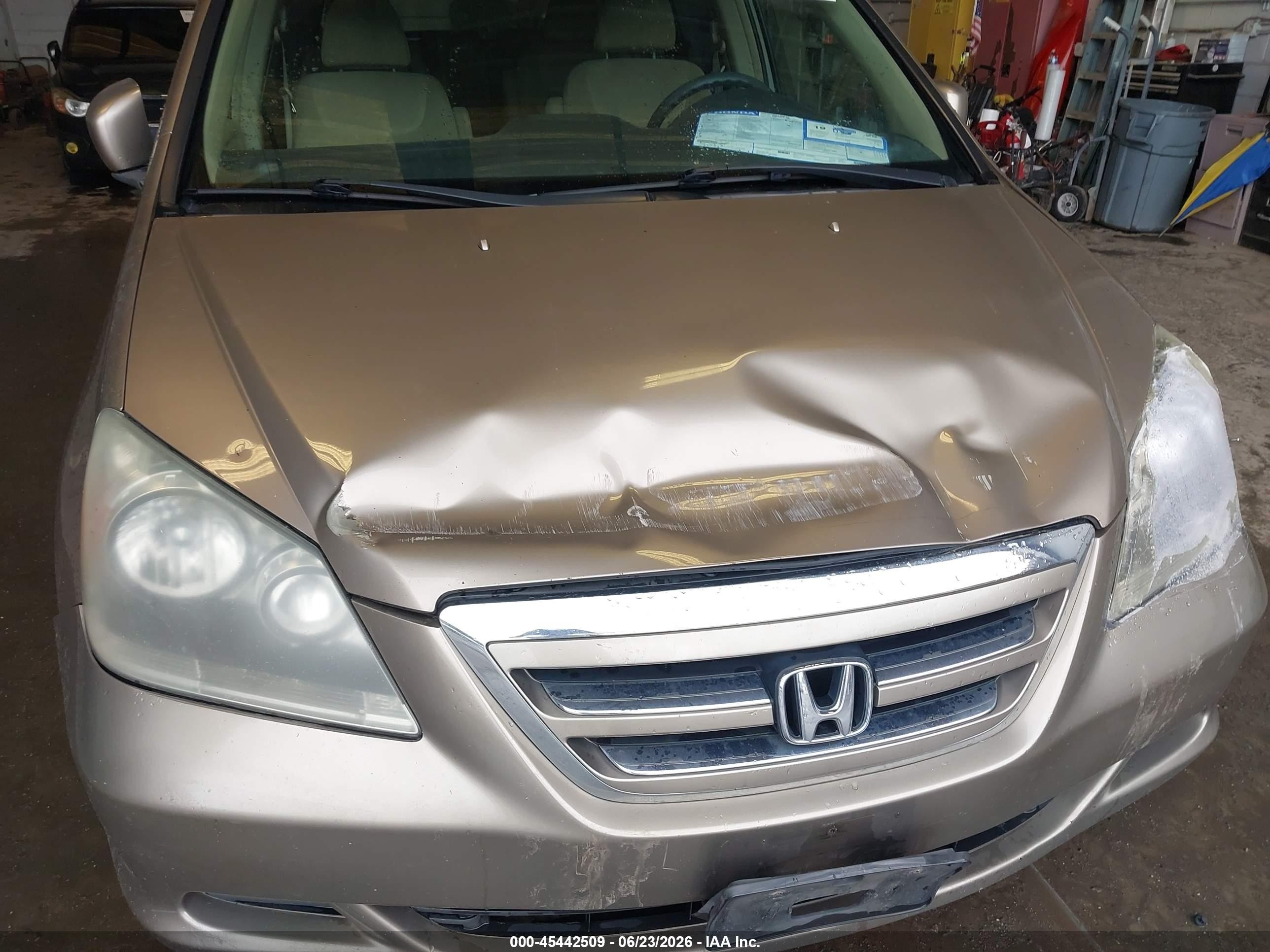 2006 Honda Odyssey Ex Gold vin: 5FNRL38466B410559