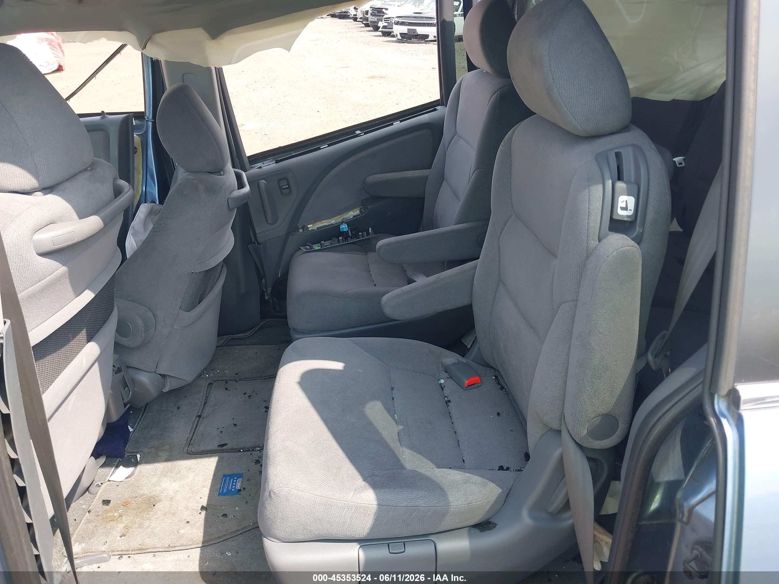 2007 Honda Odyssey Ex Light Blue vin: 5FNRL38467B035936