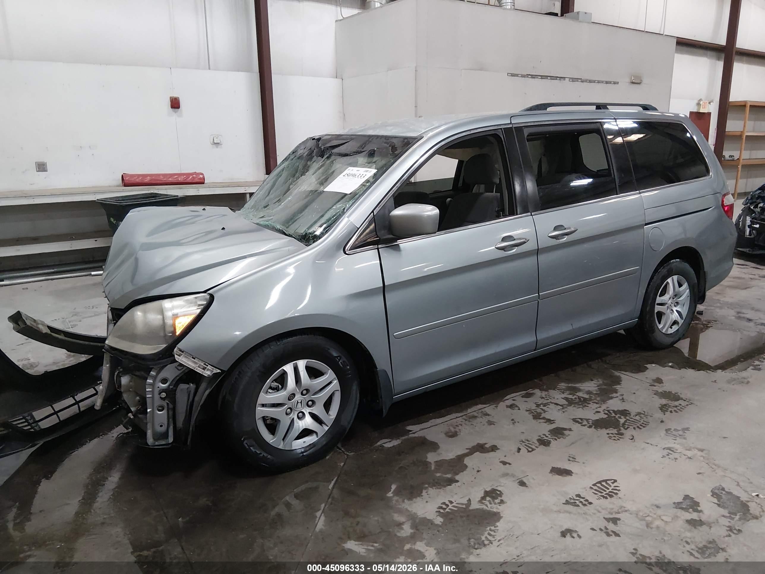 2007 Honda Odyssey Ex Light Blue vin: 5FNRL38467B053269