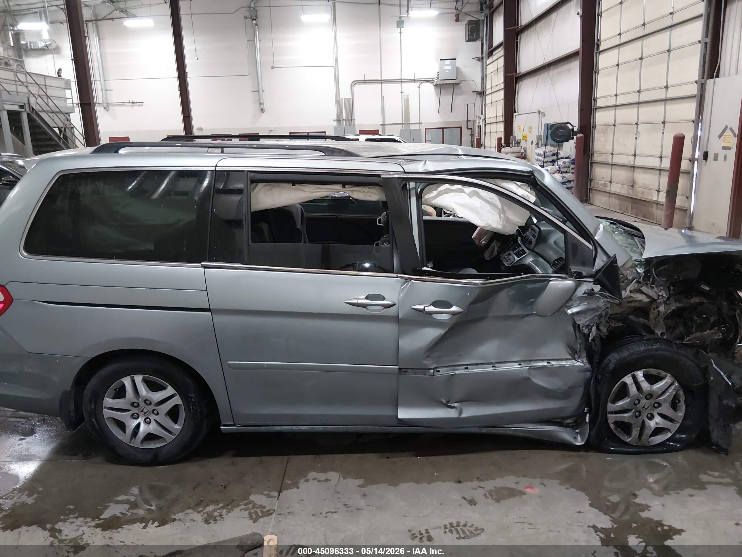 2007 Honda Odyssey Ex Light Blue vin: 5FNRL38467B053269