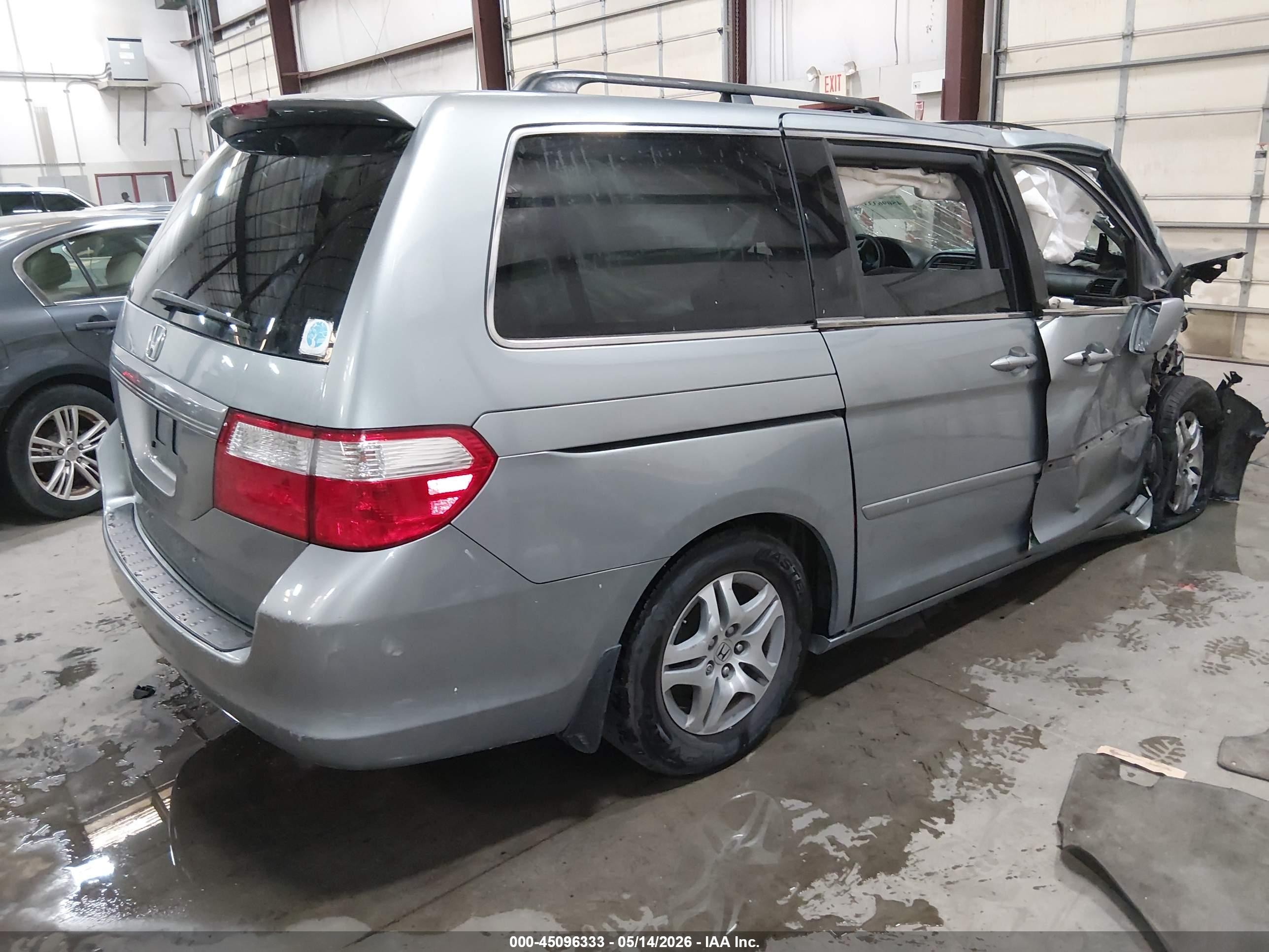 2007 Honda Odyssey Ex Light Blue vin: 5FNRL38467B053269