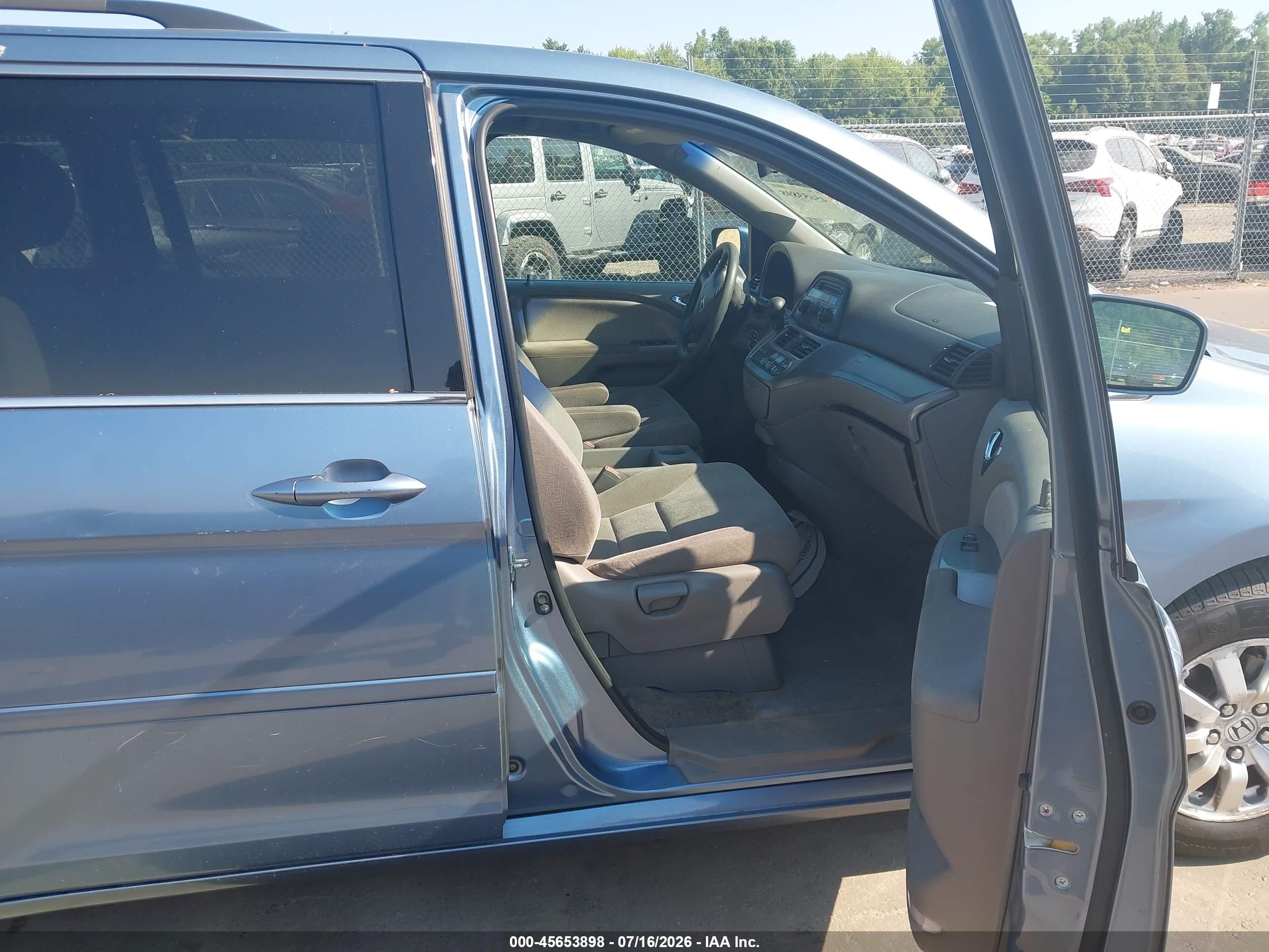 2008 Honda Odyssey Ex Light Blue vin: 5FNRL38468B046713