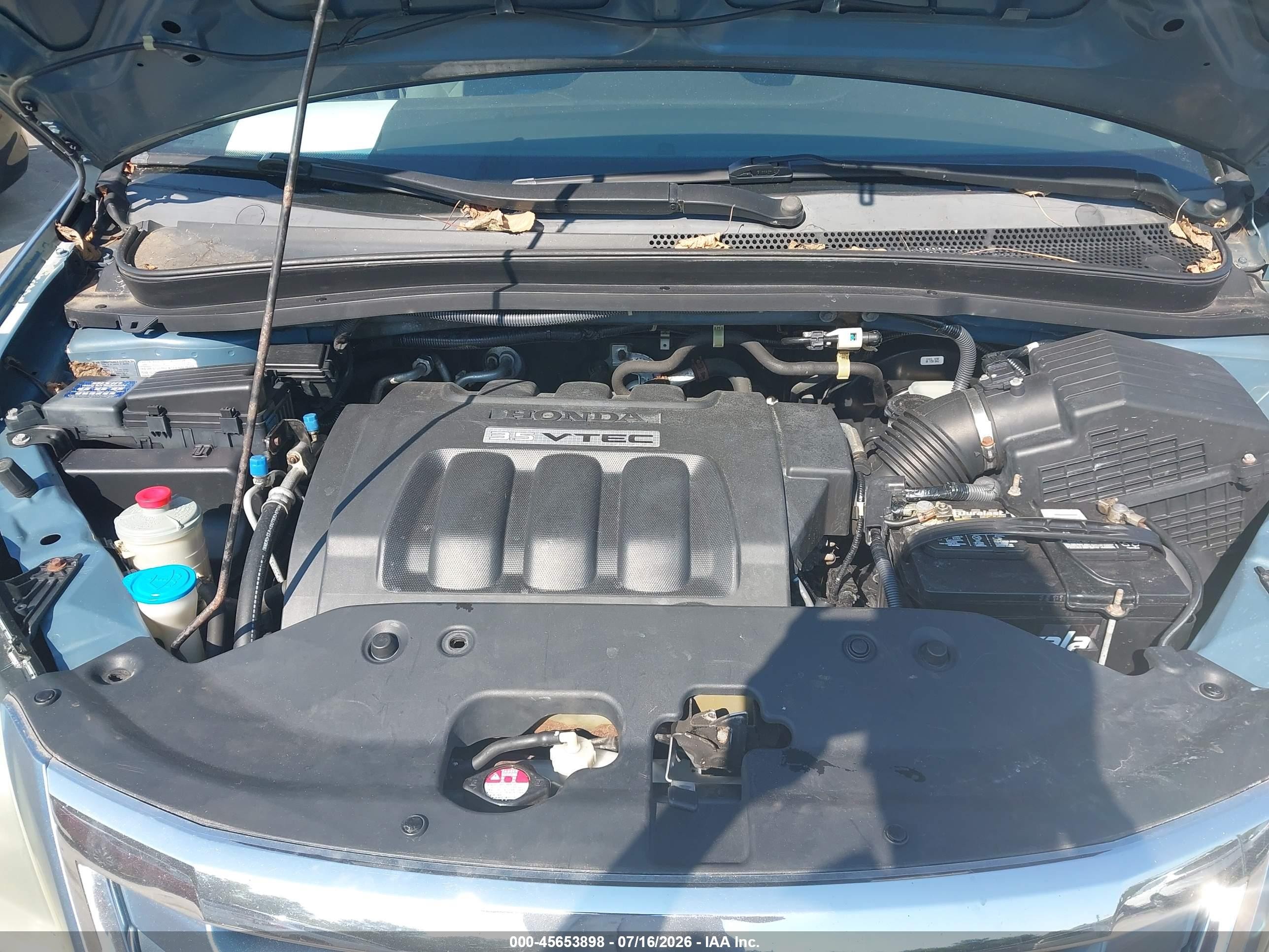 2008 Honda Odyssey Ex Light Blue vin: 5FNRL38468B046713