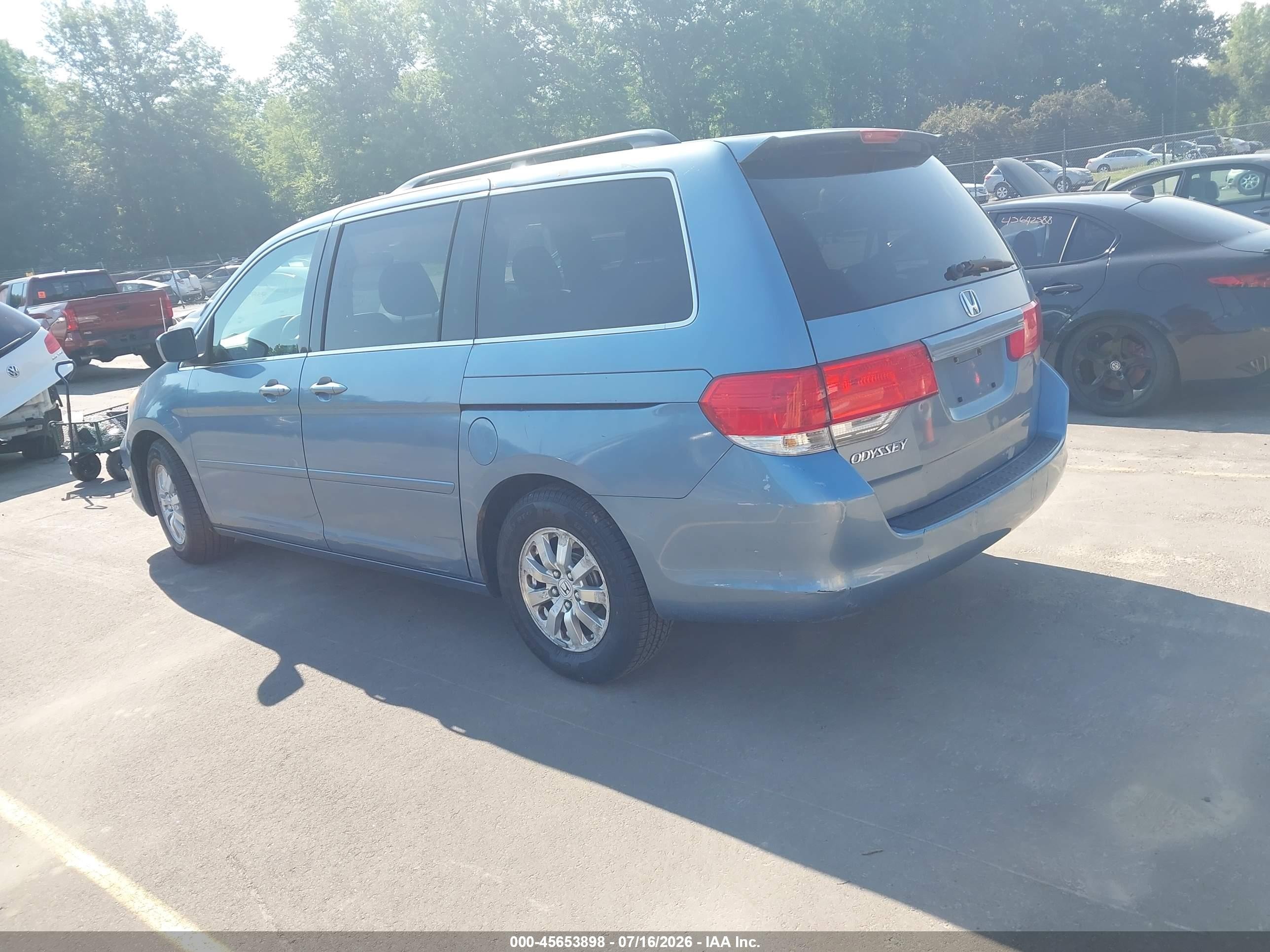 2008 Honda Odyssey Ex Light Blue vin: 5FNRL38468B046713