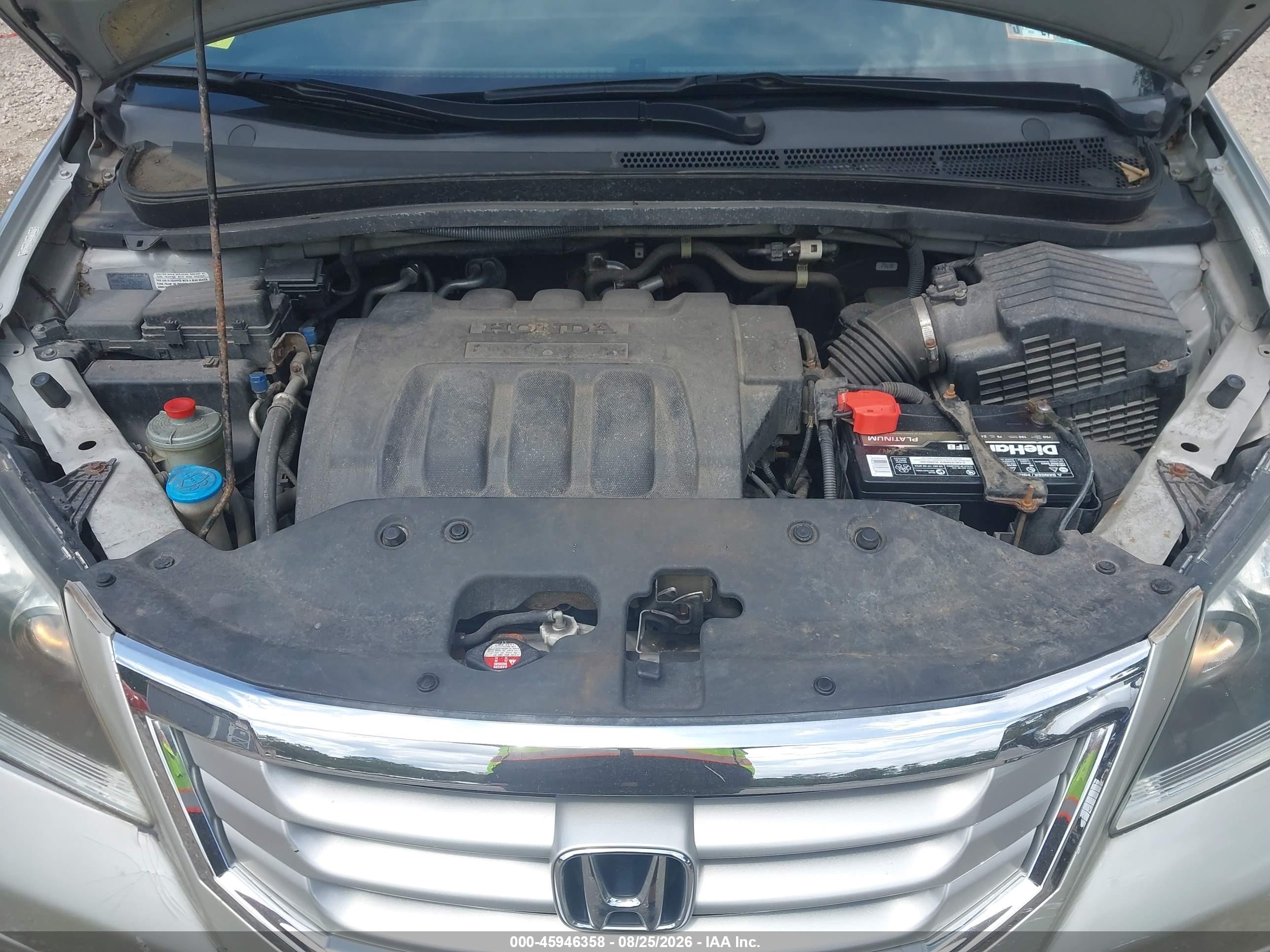 2009 Honda Odyssey Ex Silver vin: 5FNRL38469B033395