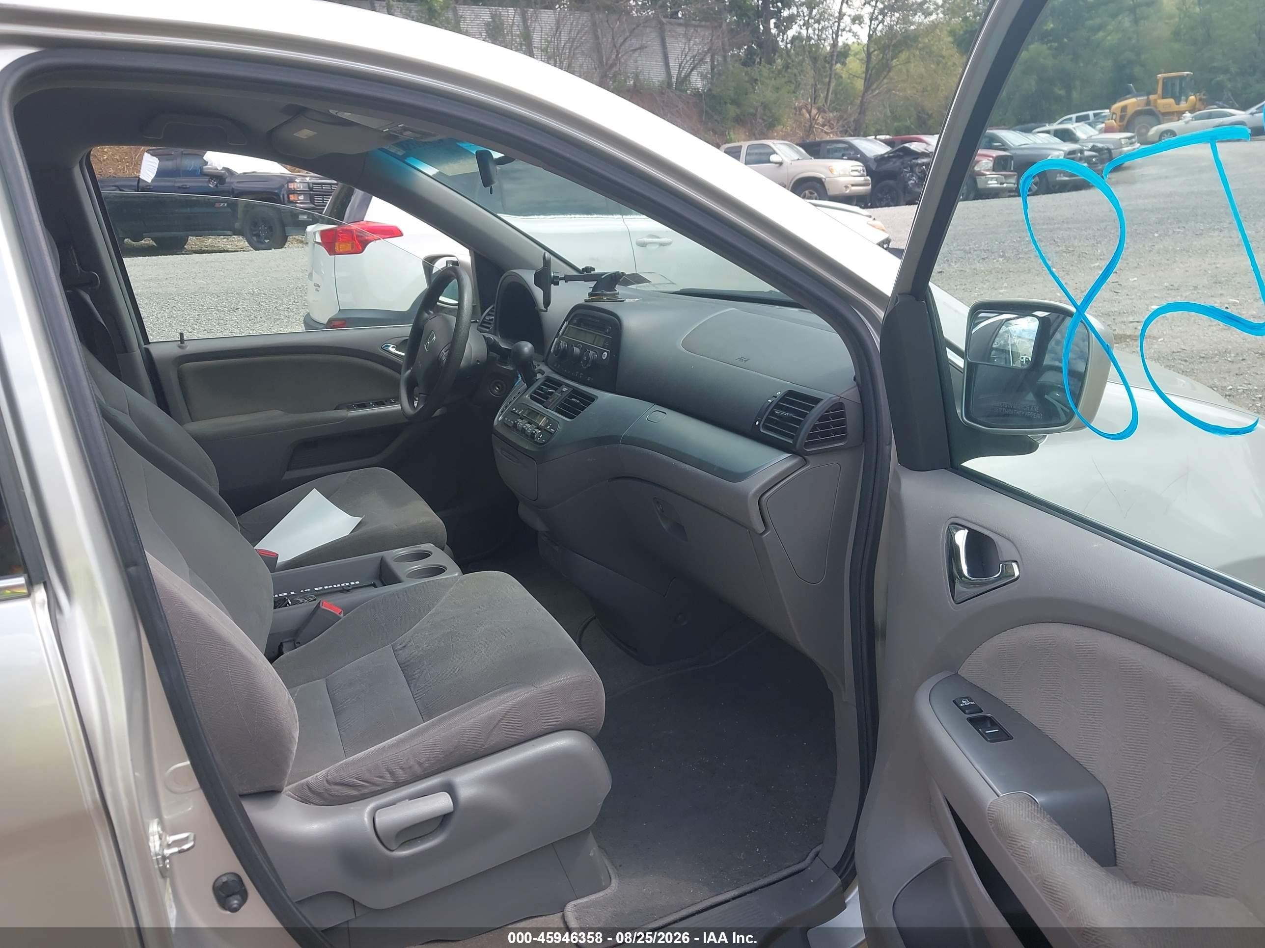 2009 Honda Odyssey Ex Silver vin: 5FNRL38469B033395