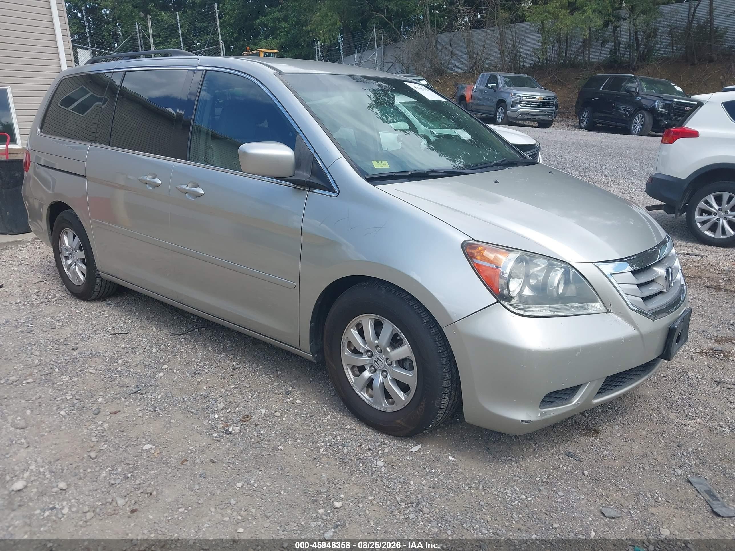 2009 Honda Odyssey Ex Серебряный vin: 5FNRL38469B033395