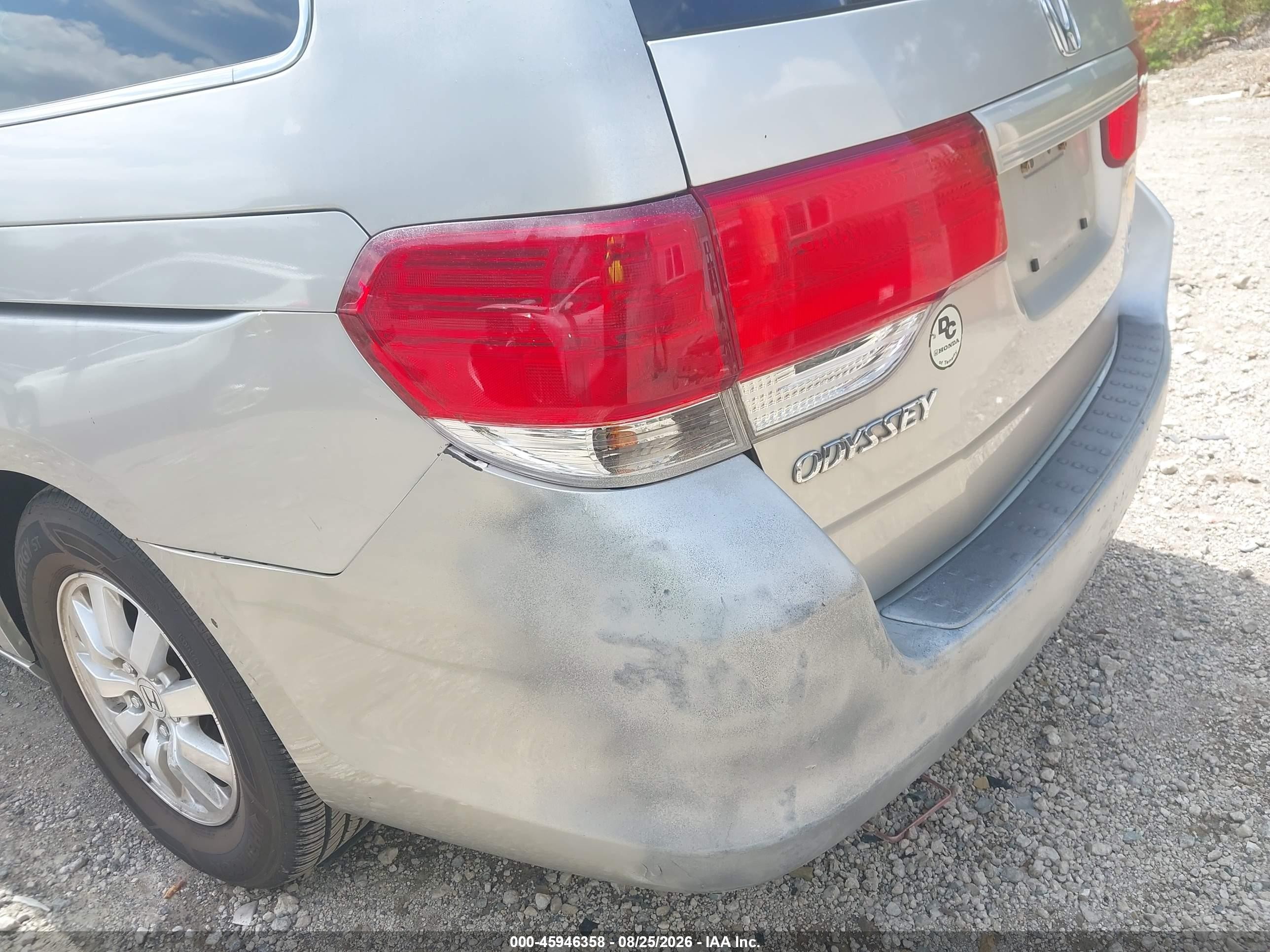 2009 Honda Odyssey Ex Silver vin: 5FNRL38469B033395