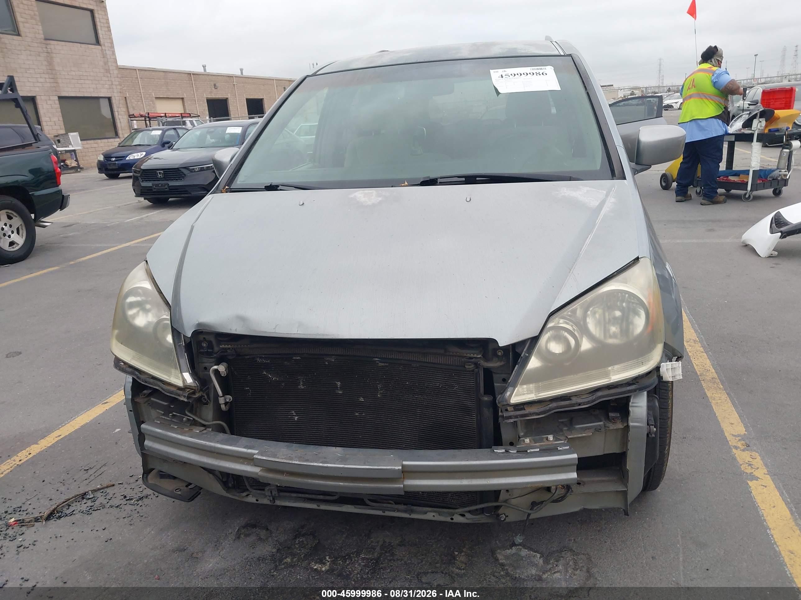 2005 Honda Odyssey Ex Blue vin: 5FNRL38475B041855