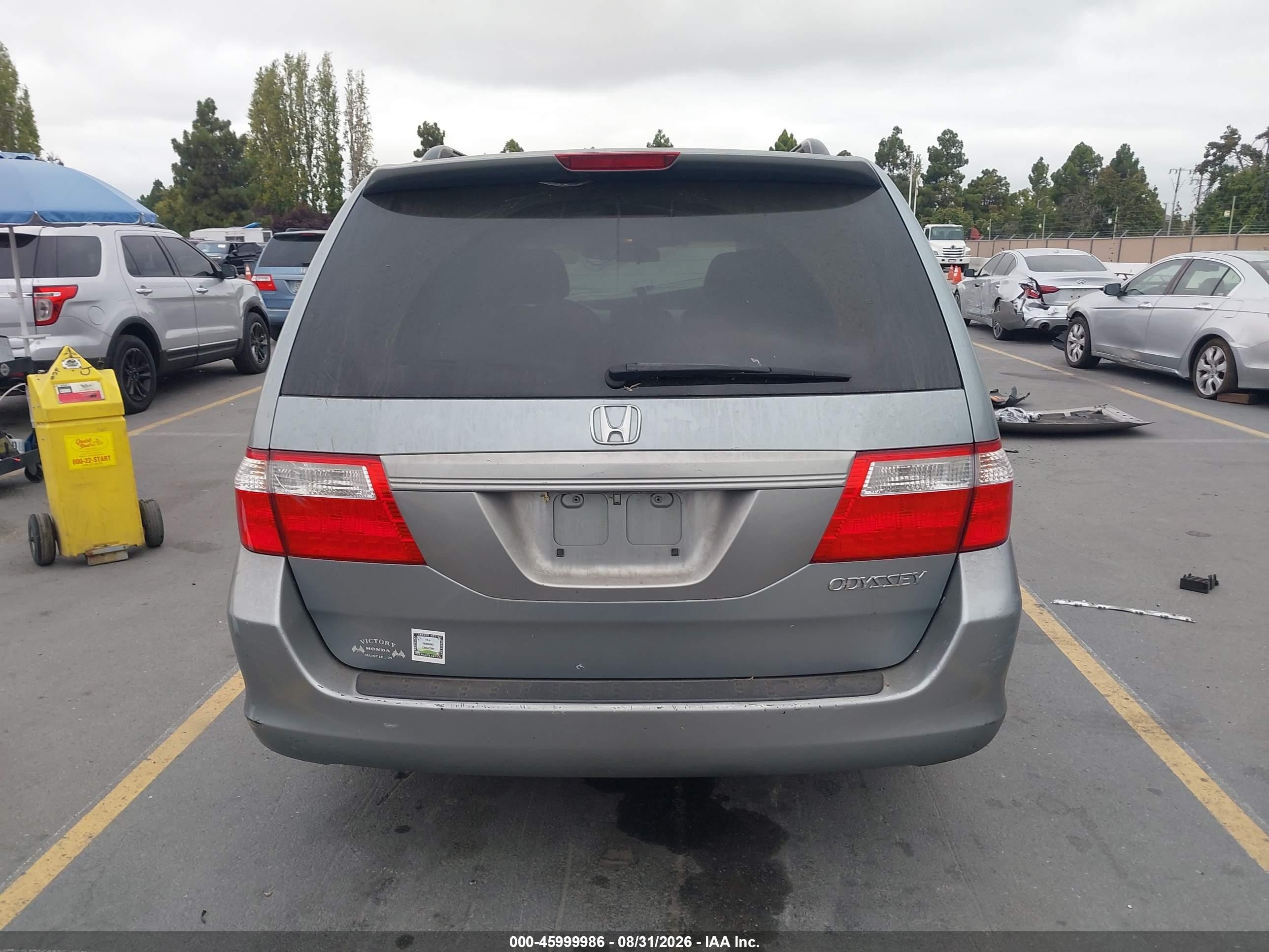 2005 Honda Odyssey Ex Blue vin: 5FNRL38475B041855