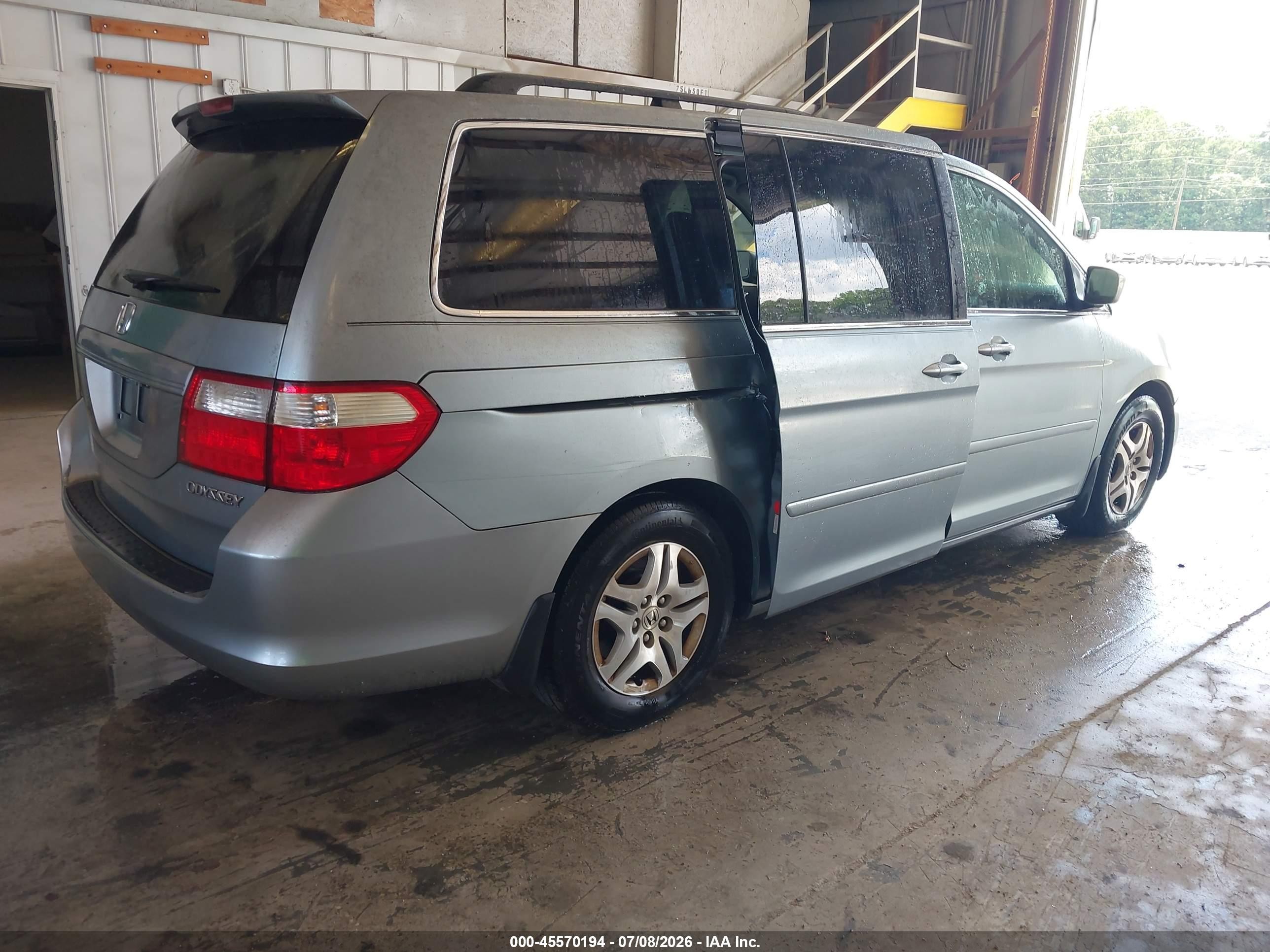 2005 Honda Odyssey Ex Серый vin: 5FNRL38475B120183