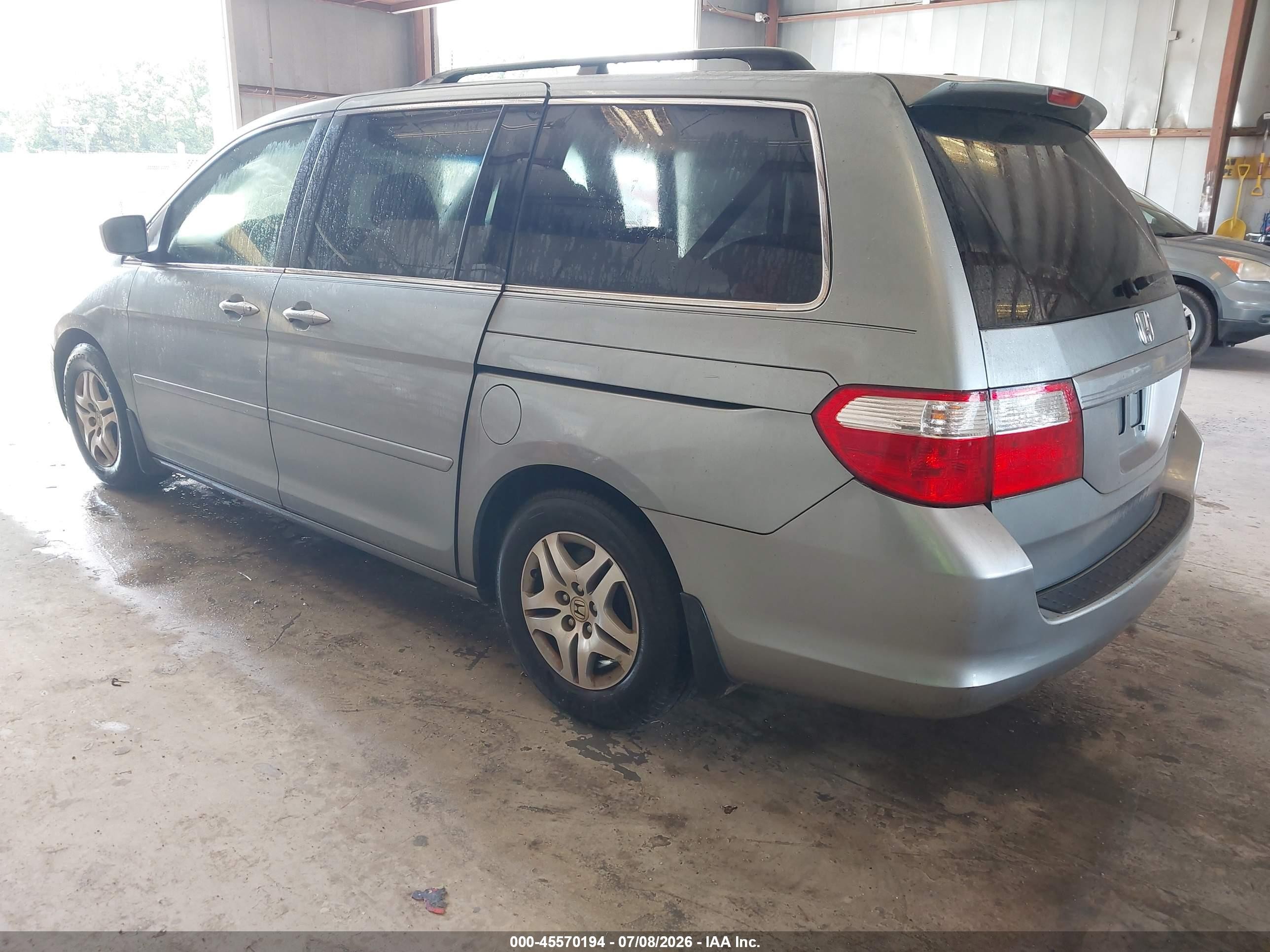 2005 Honda Odyssey Ex Серый vin: 5FNRL38475B120183