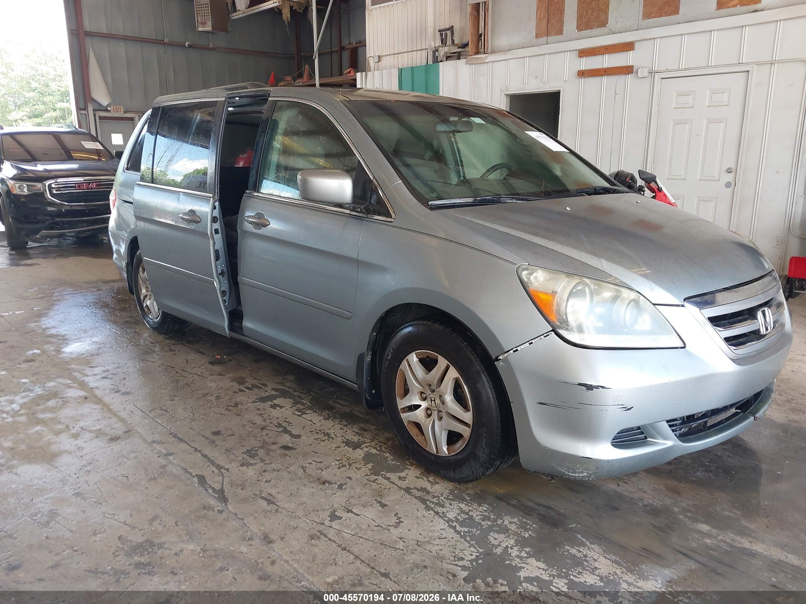 2005 Honda Odyssey Ex Серый vin: 5FNRL38475B120183