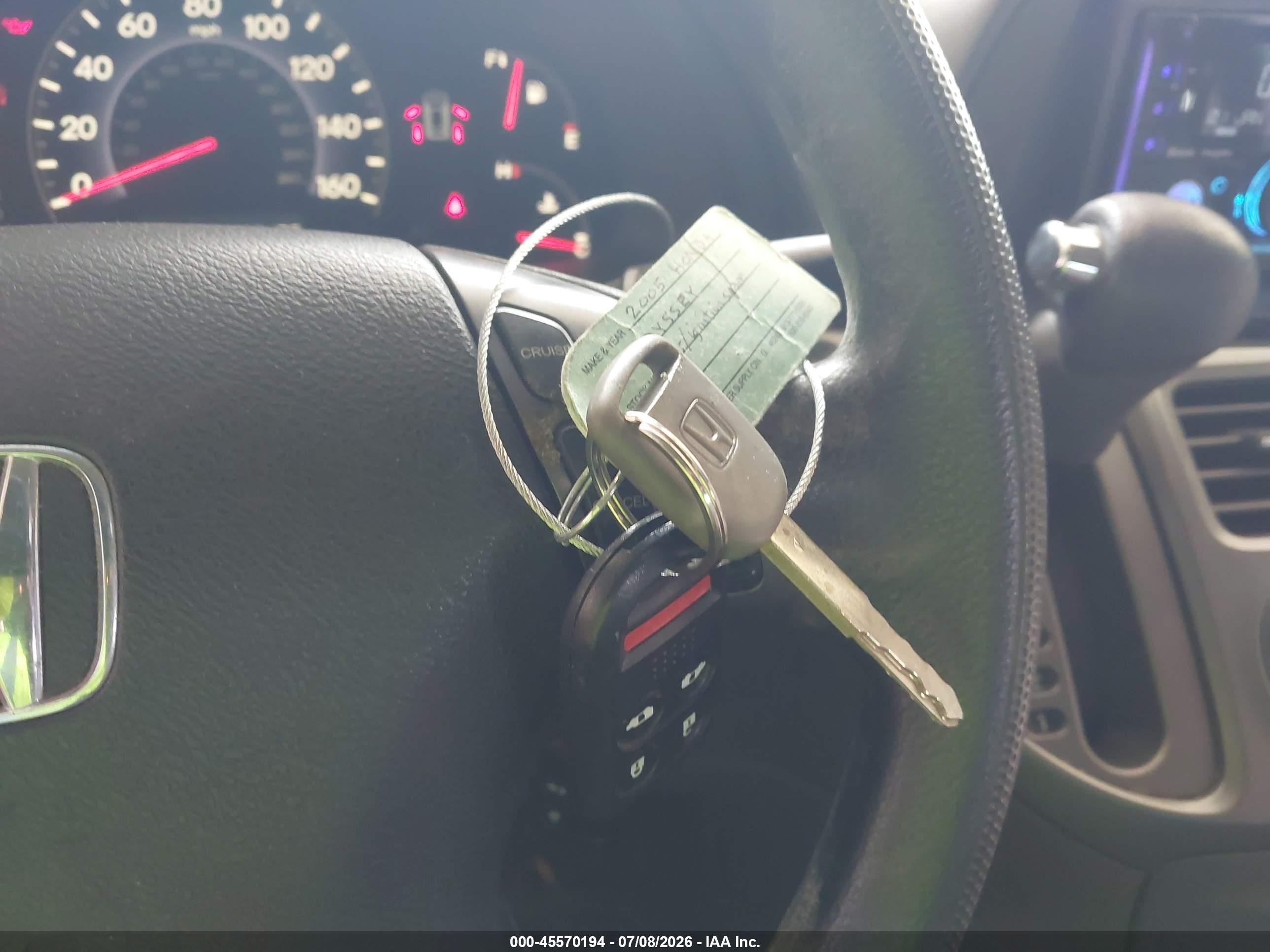 2005 Honda Odyssey Ex Серый vin: 5FNRL38475B120183