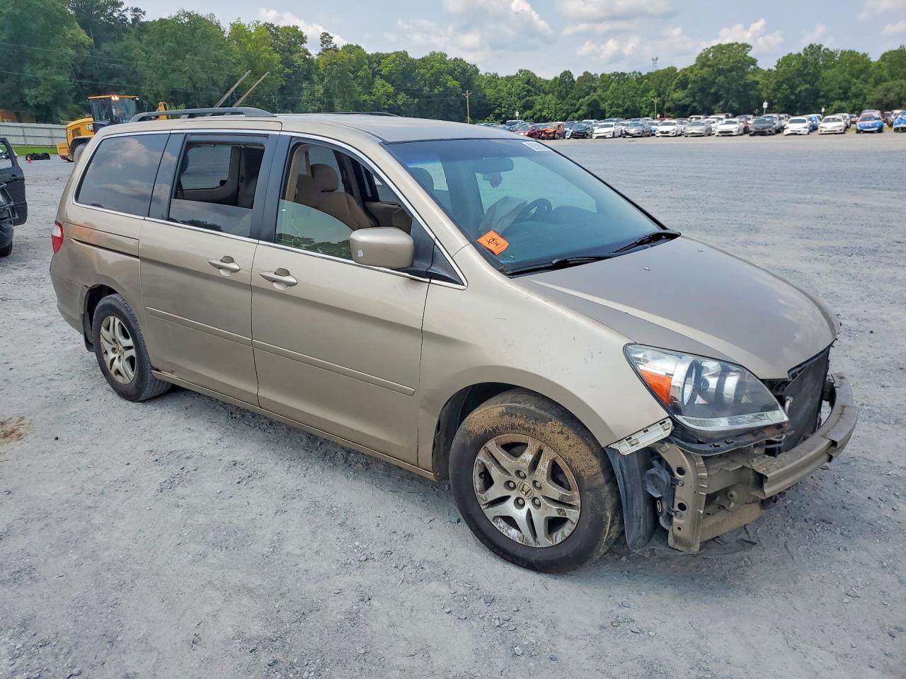 2005 Honda Odyssey Ex Beige vin: 5FNRL38475B135170