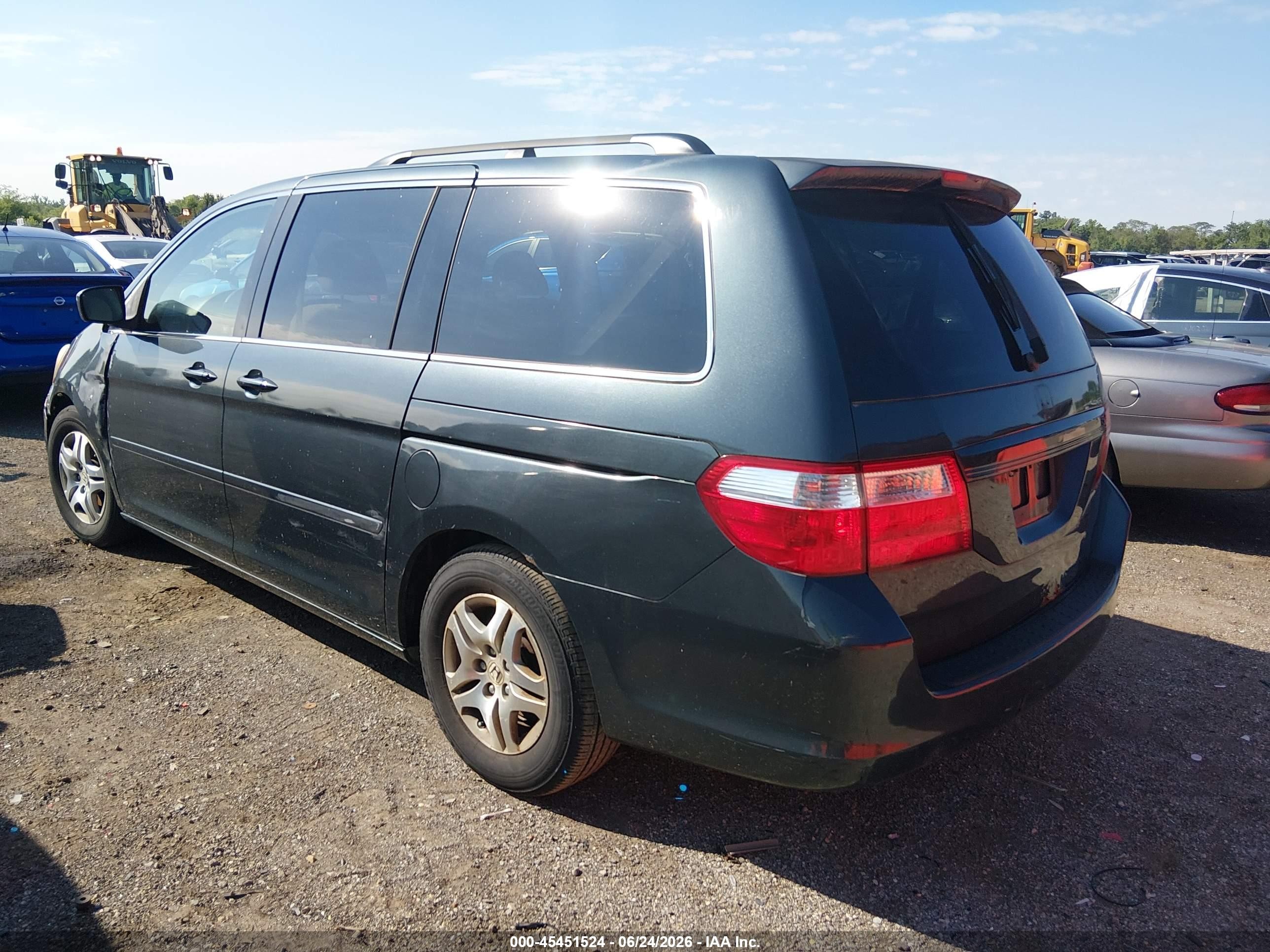2005 Honda Odyssey Ex Blue vin: 5FNRL38475B403439