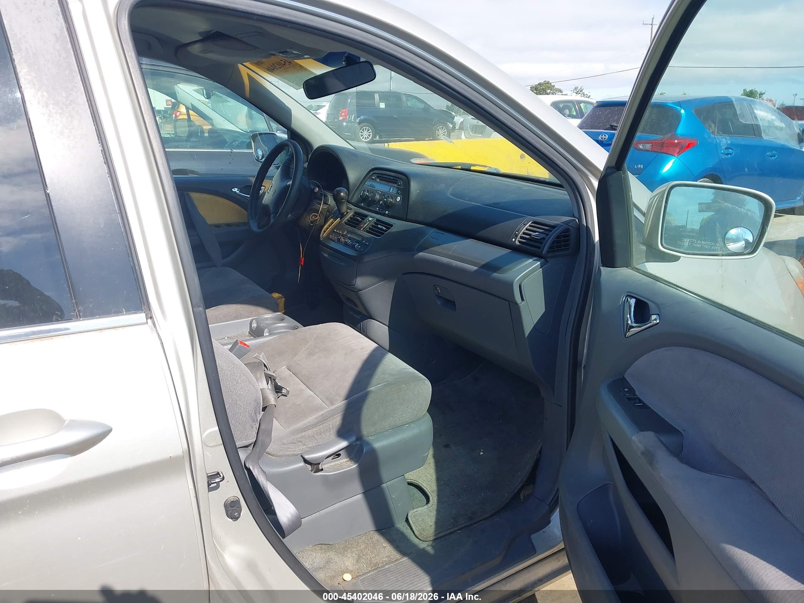 2006 Honda Odyssey Ex Gray vin: 5FNRL38476B041470