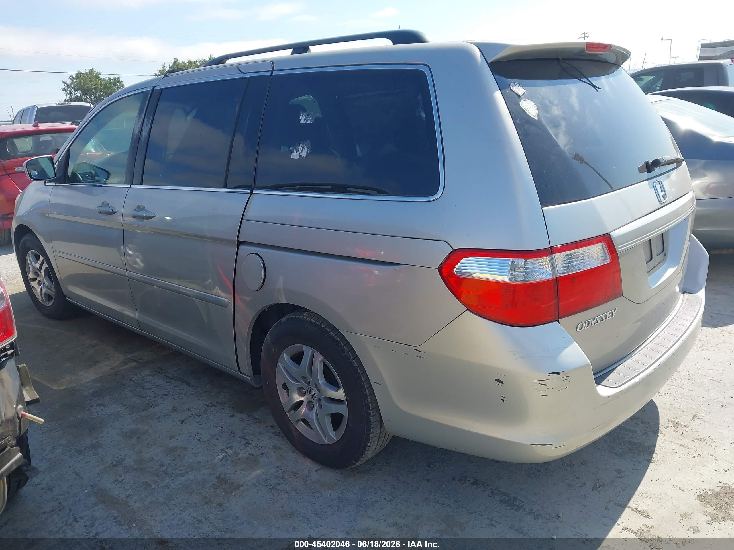 2006 Honda Odyssey Ex Gray vin: 5FNRL38476B041470