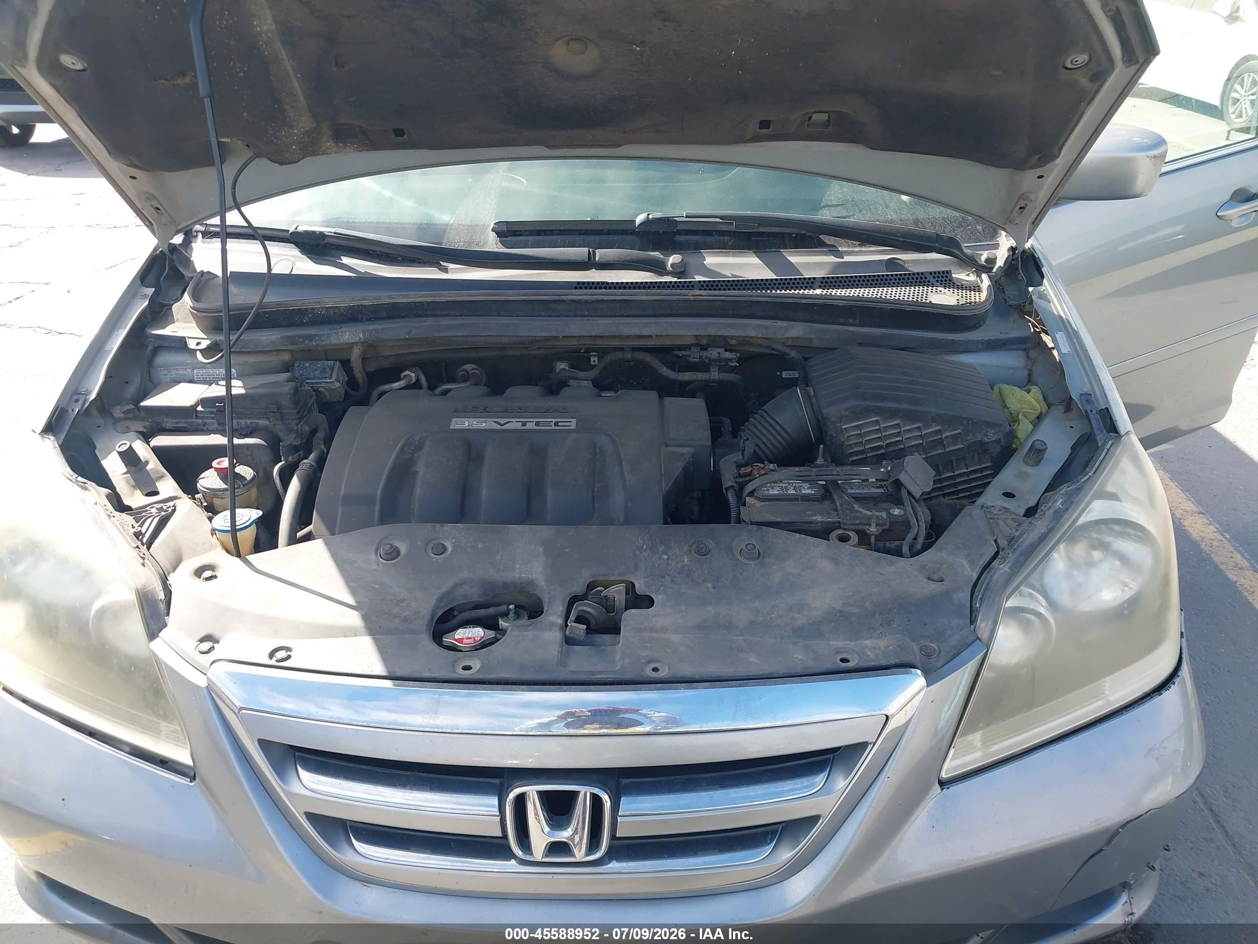 2006 Honda Odyssey Ex Silver vin: 5FNRL38476B087753