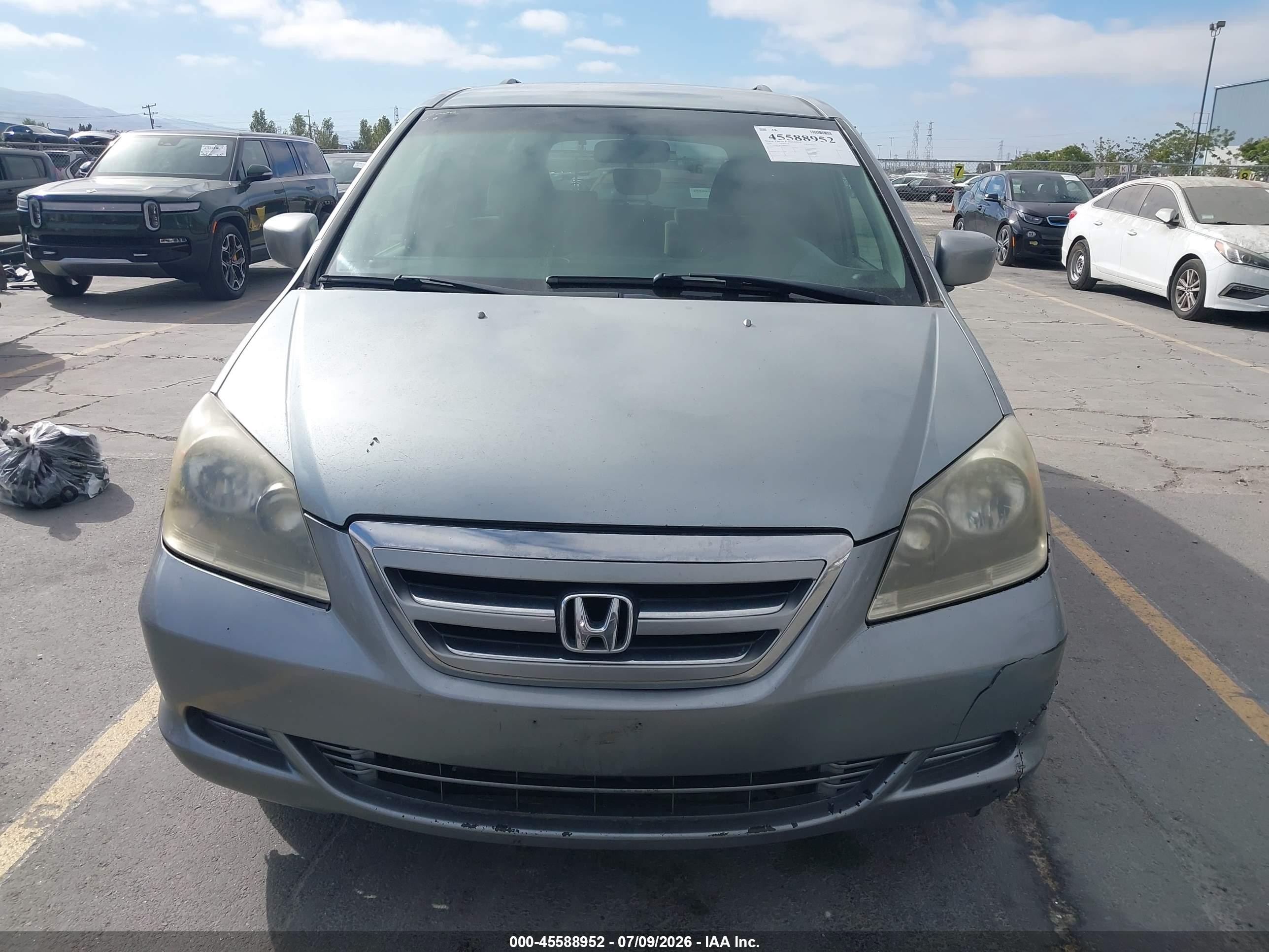 2006 Honda Odyssey Ex Silver vin: 5FNRL38476B087753
