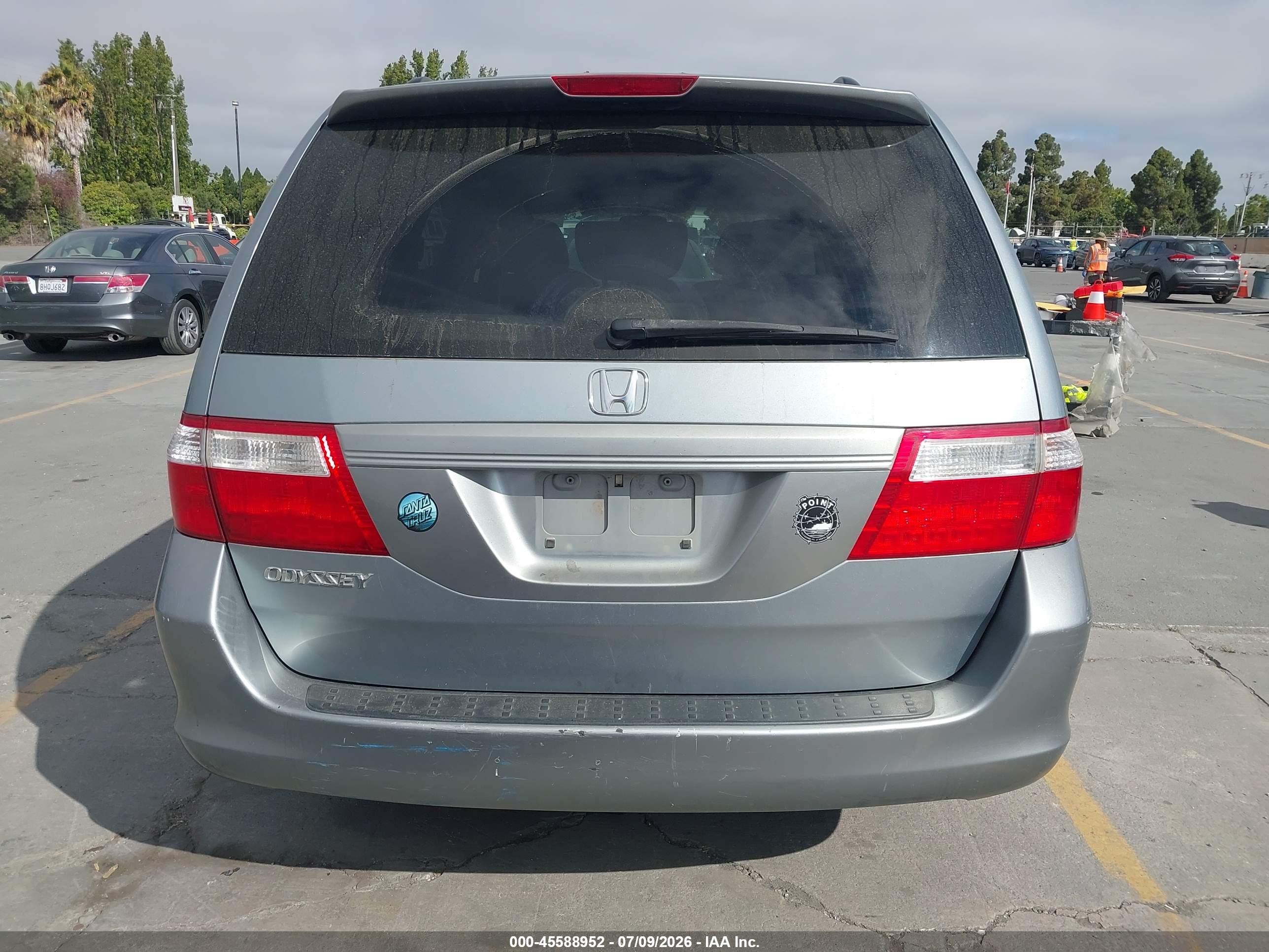 2006 Honda Odyssey Ex Silver vin: 5FNRL38476B087753