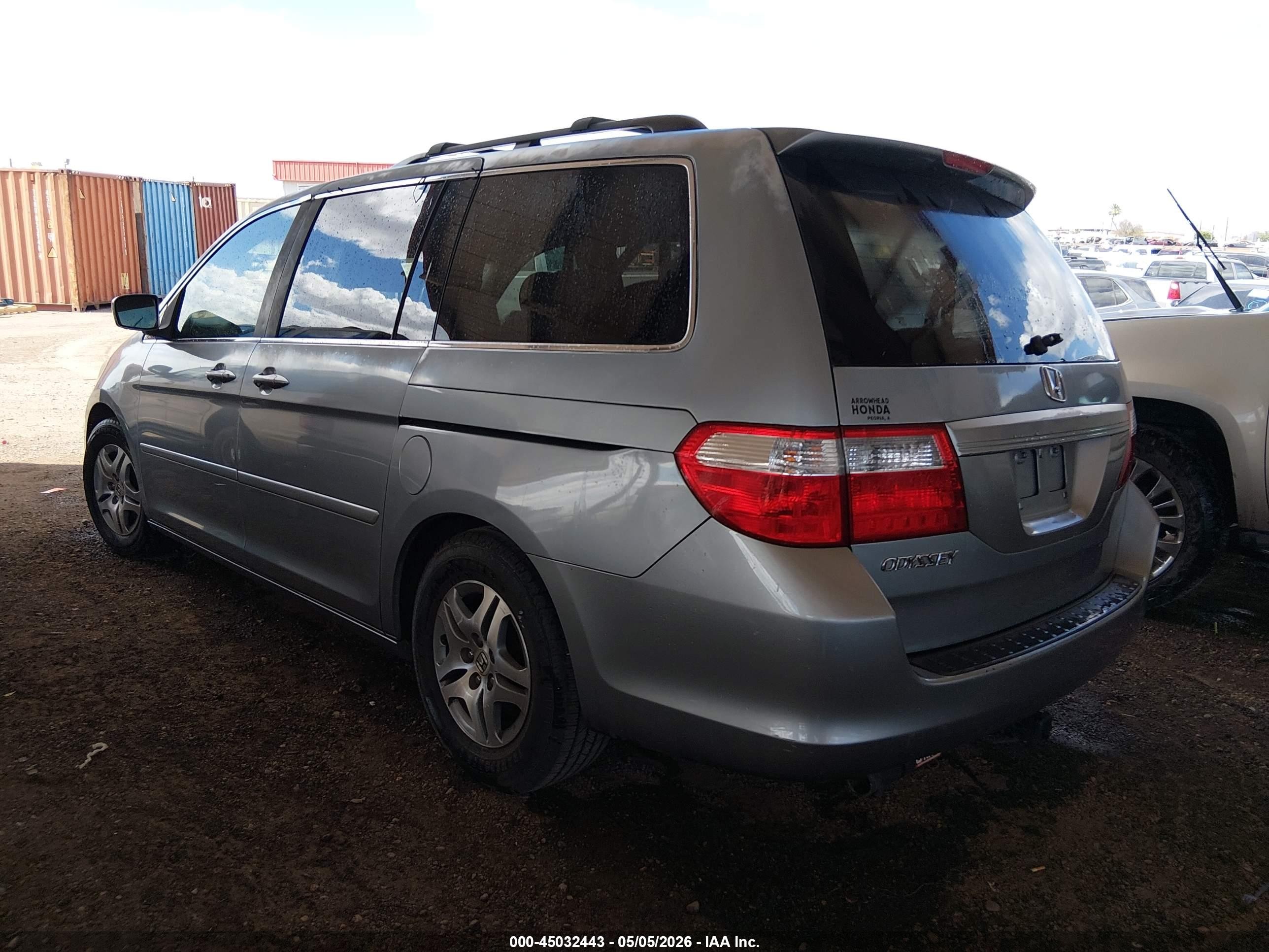2006 Honda Odyssey Ex Синий vin: 5FNRL38476B114255