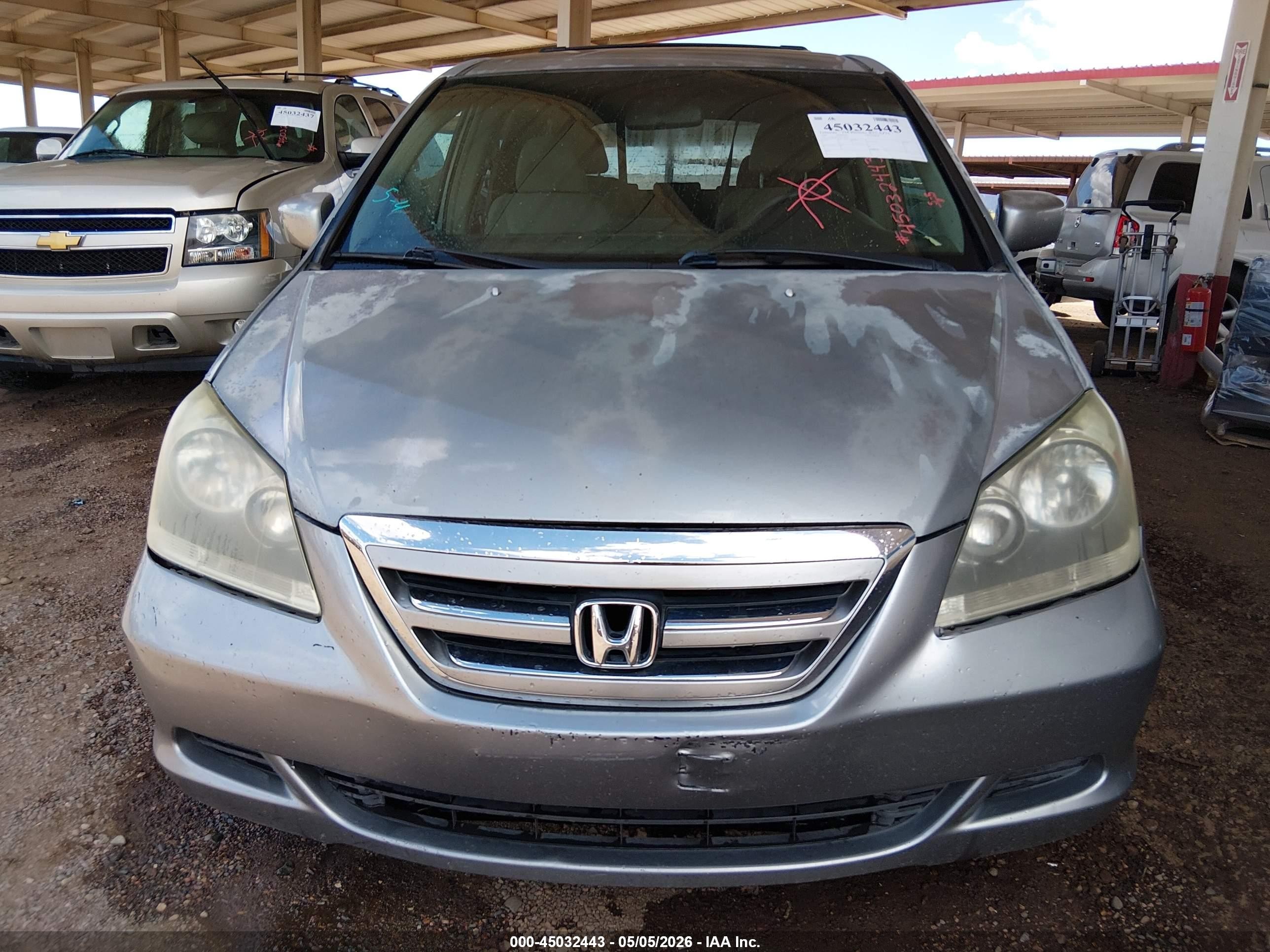 2006 Honda Odyssey Ex Синий vin: 5FNRL38476B114255