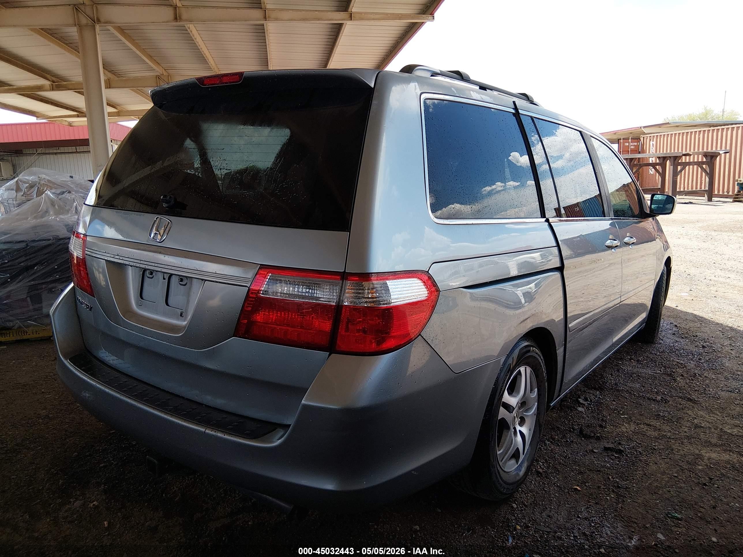 2006 Honda Odyssey Ex Синий vin: 5FNRL38476B114255