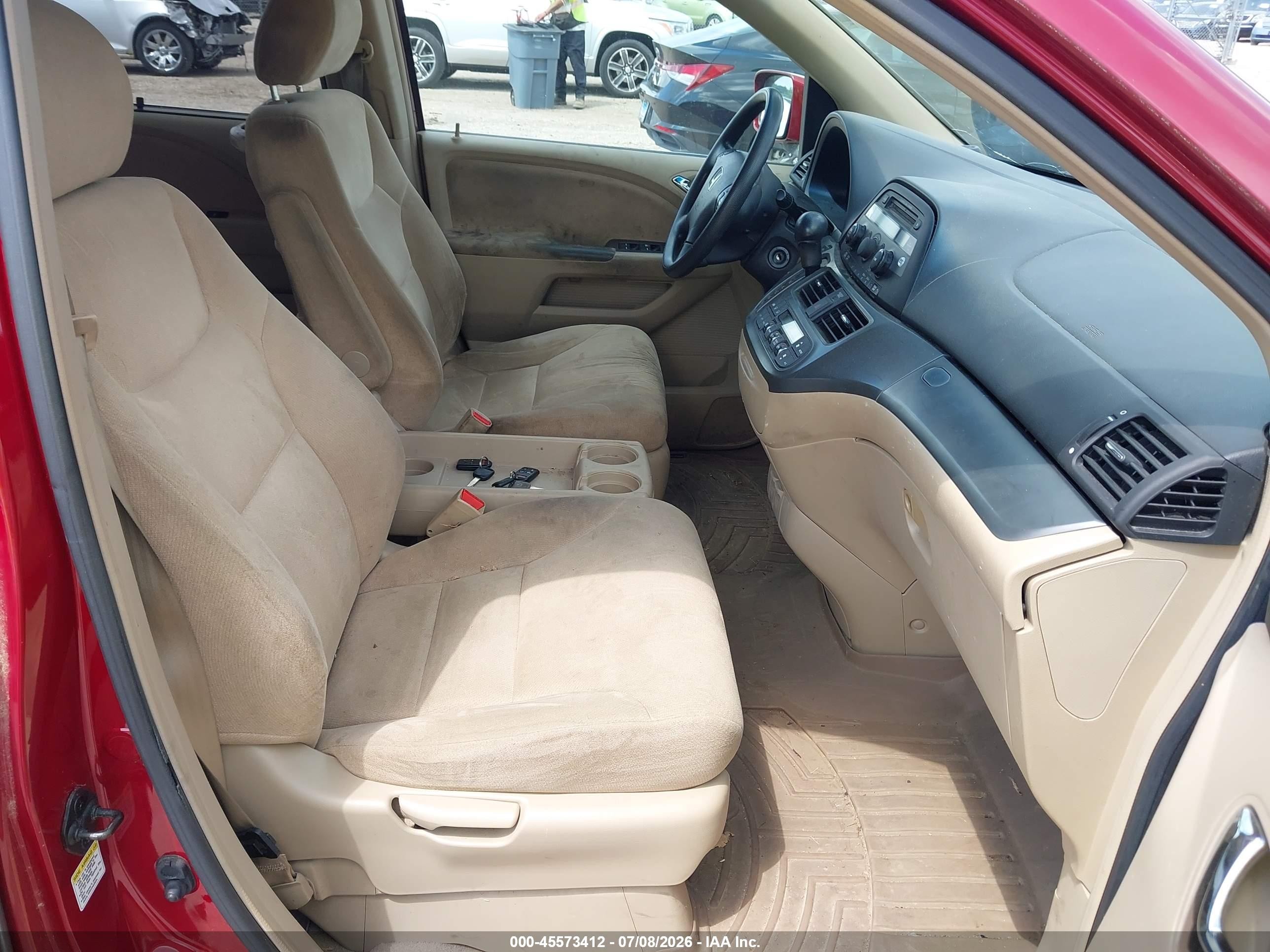 2006 Honda Odyssey Ex Burgundy vin: 5FNRL38476B404737